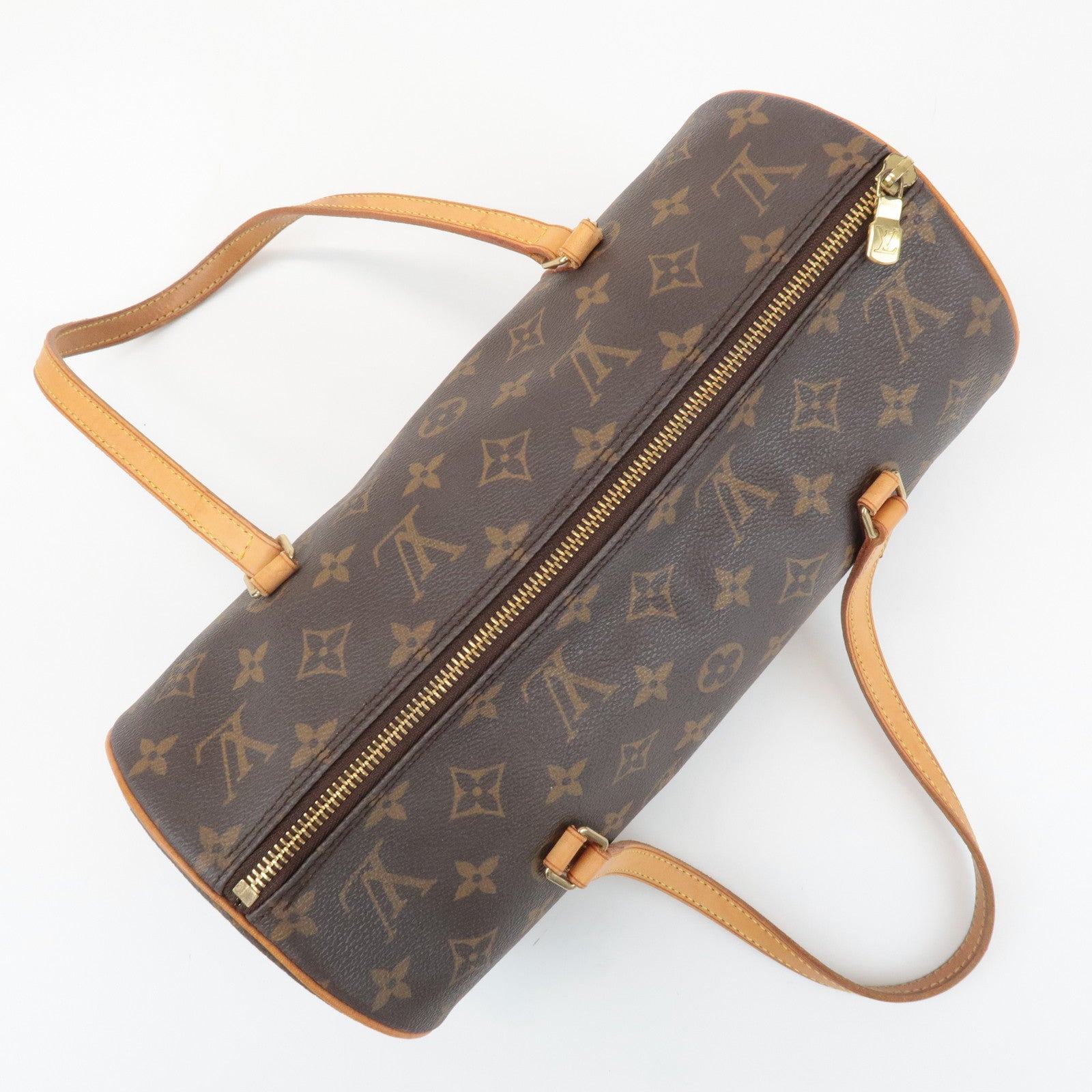 Louis Vuitton Monogram Papillon 30 Hand Bag New Style Brown M51385