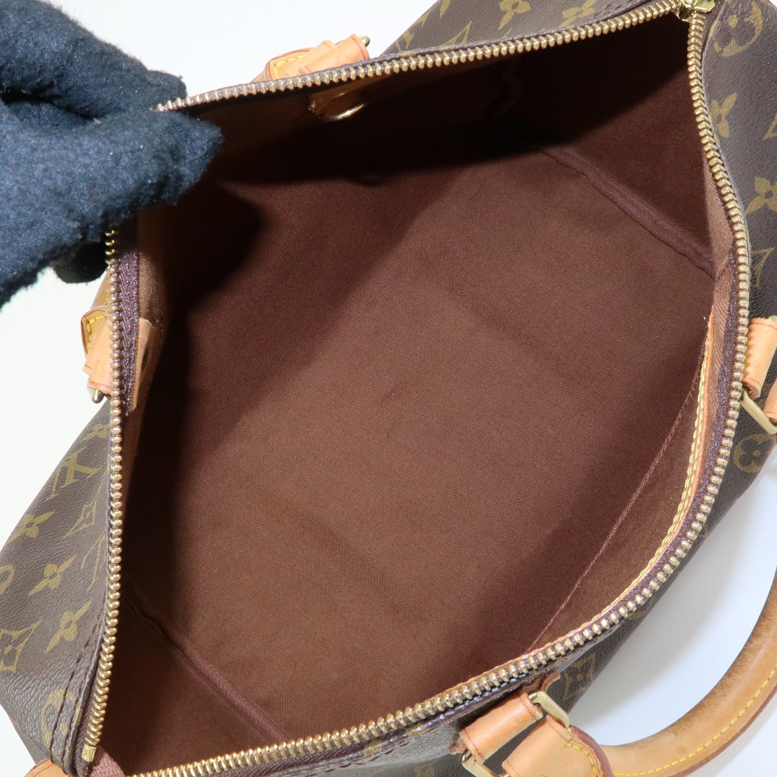 Louis Vuitton Monogram Speedy 35 Boston Bag Hand Bag Brown M41524