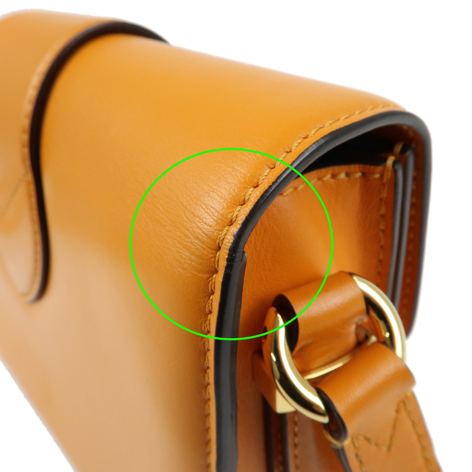 Louis Vuitton Leather Pont Neuf Shoulder Bag Orange M55946