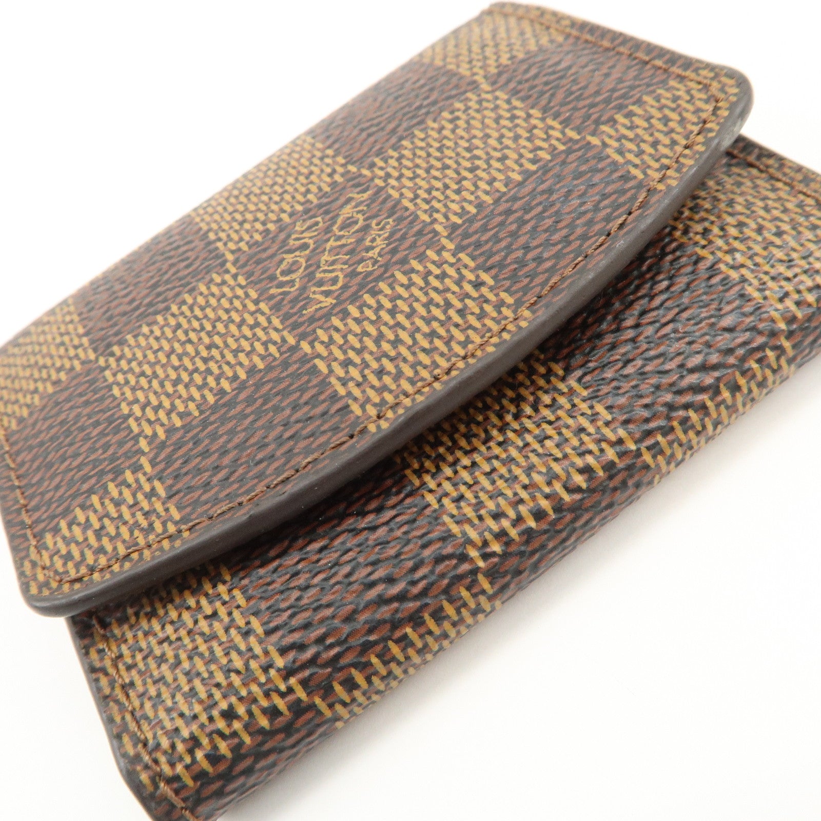 Louis Vuitton Damier Cufflinks Case Damier Ebene M64681