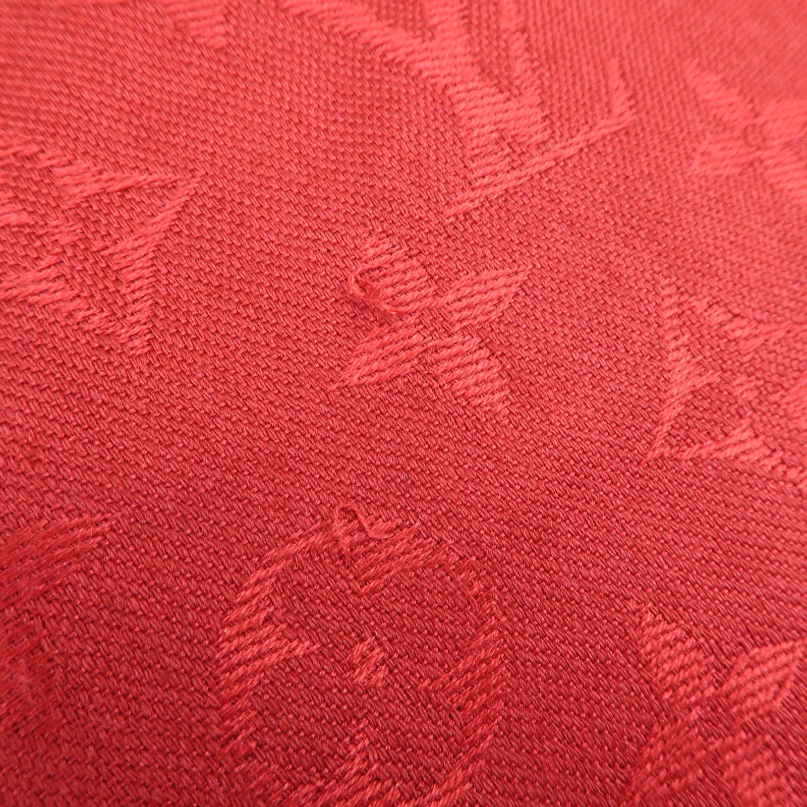 Louis Vuitton Monogram Silk Wool Large Scarf Shawl Red M72237