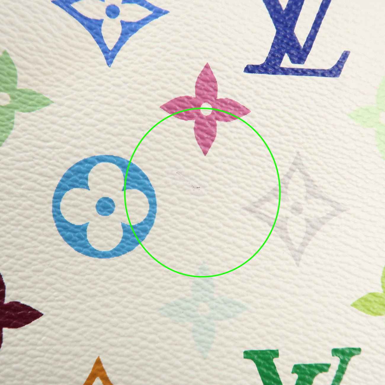 Louis Vuitton Monogram Multicolor Trouville Hand Bag Blanc M92662 Used