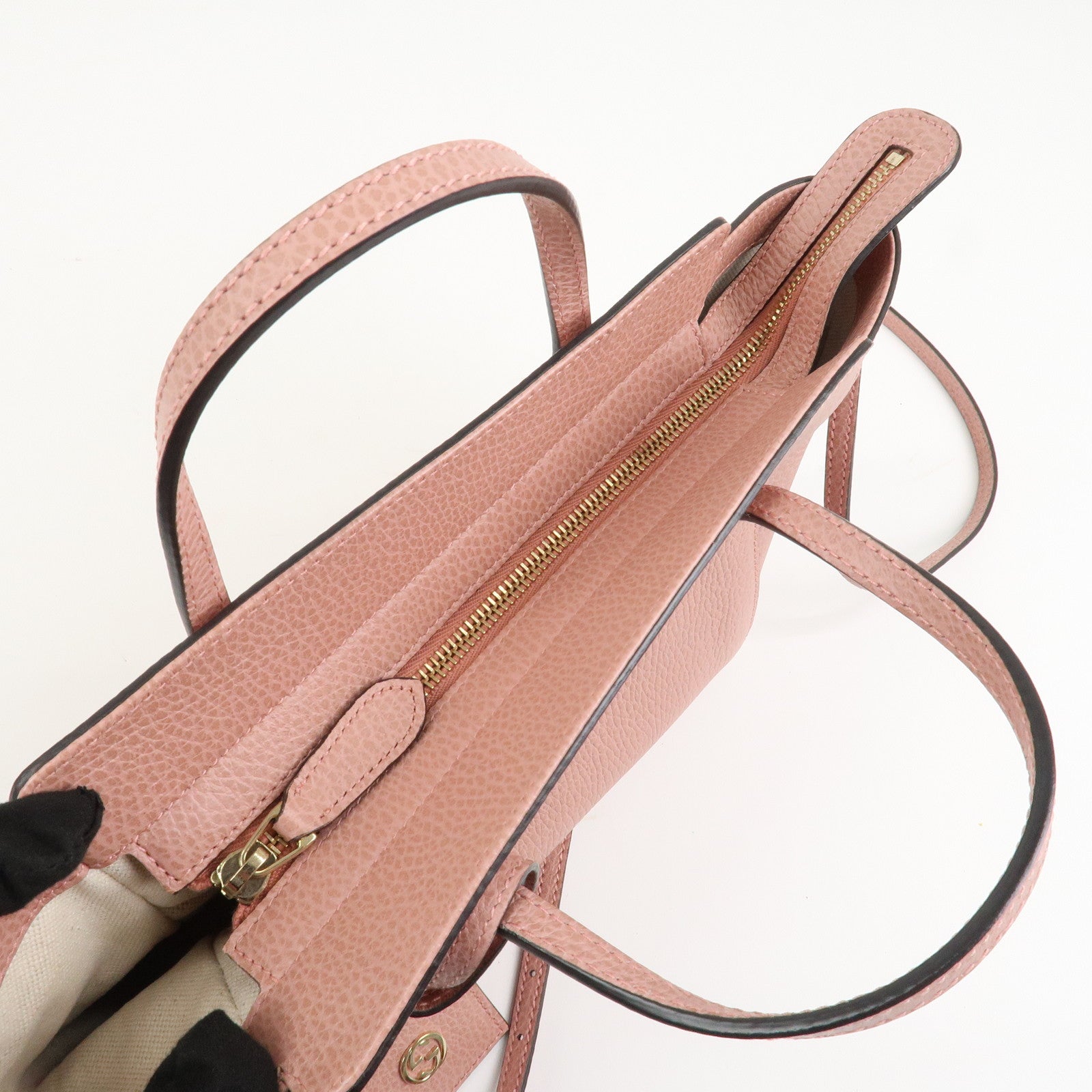 GUCCI Swing Mini GG Marmont 2Way Hand Bag Shoulder Bag Pink 368827