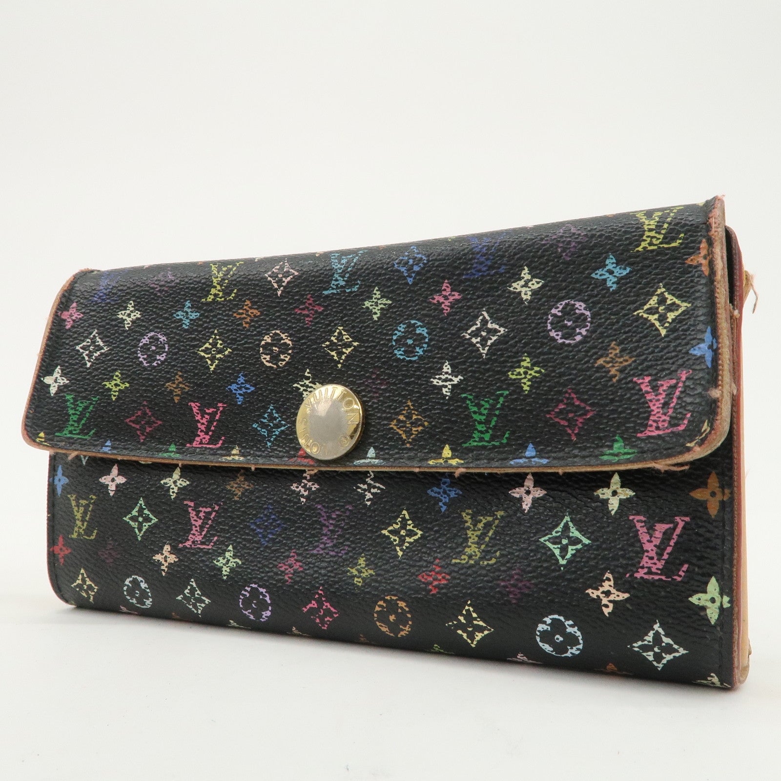 Louis Vuitton Monogram Set of 2 Long Wallets M61734 M60825