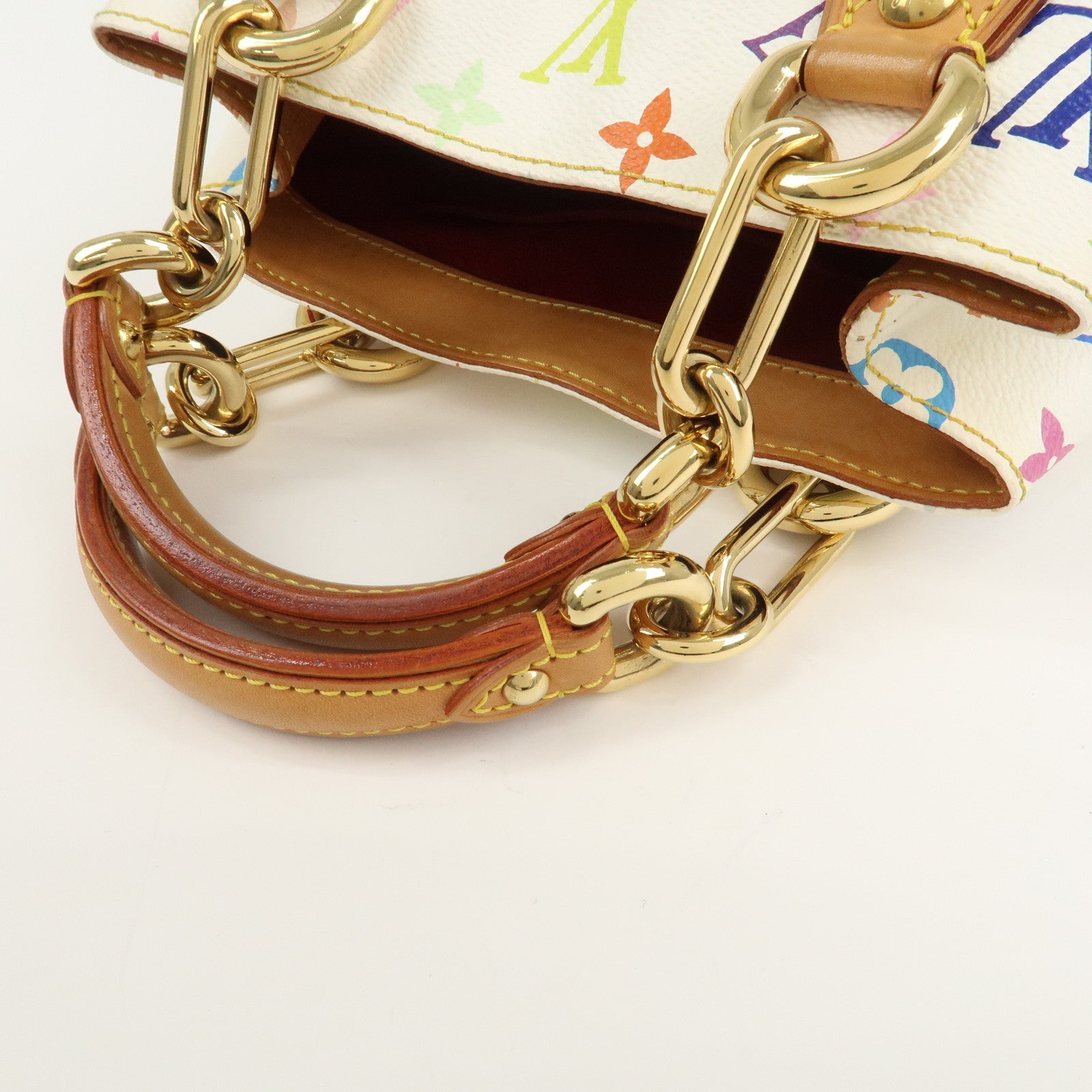 Louis Vuitton Monogram Multicolor Audra Hand Bag Blanc M40047