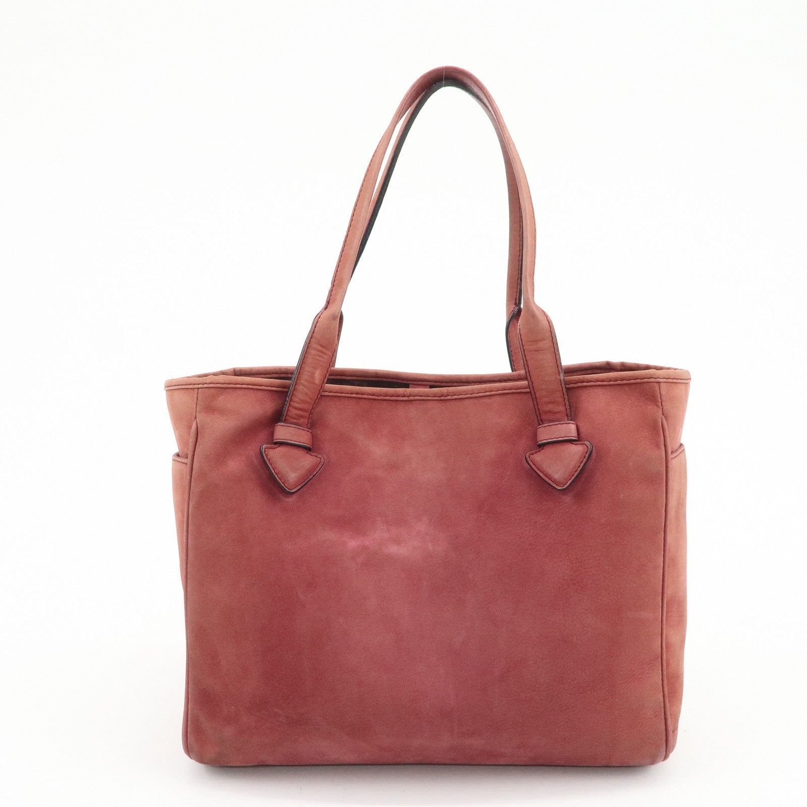 LOEWE Heritage Suede Tote Bag Shoulder Bag Brown
