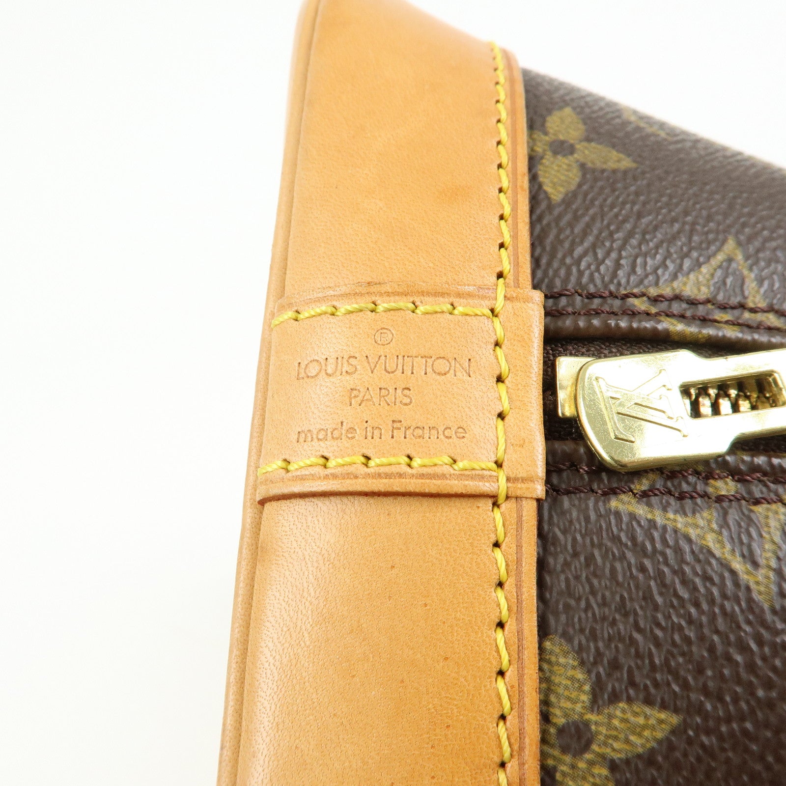 Louis Vuitton Monogram Alma Hand Bag Brown M51130