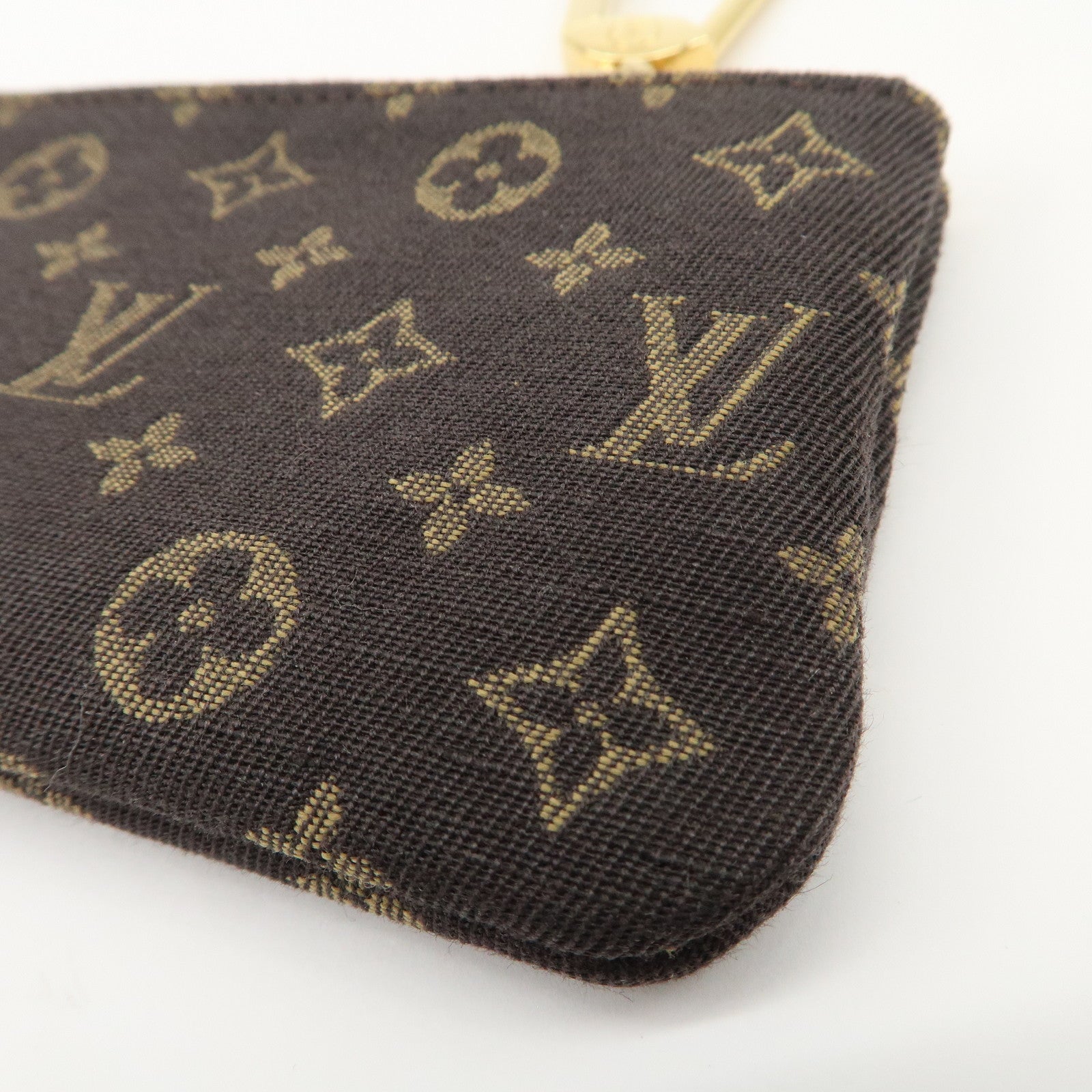 Louis Vuitton Monogram Mini Lin Pochette Cles Coin Case M95230