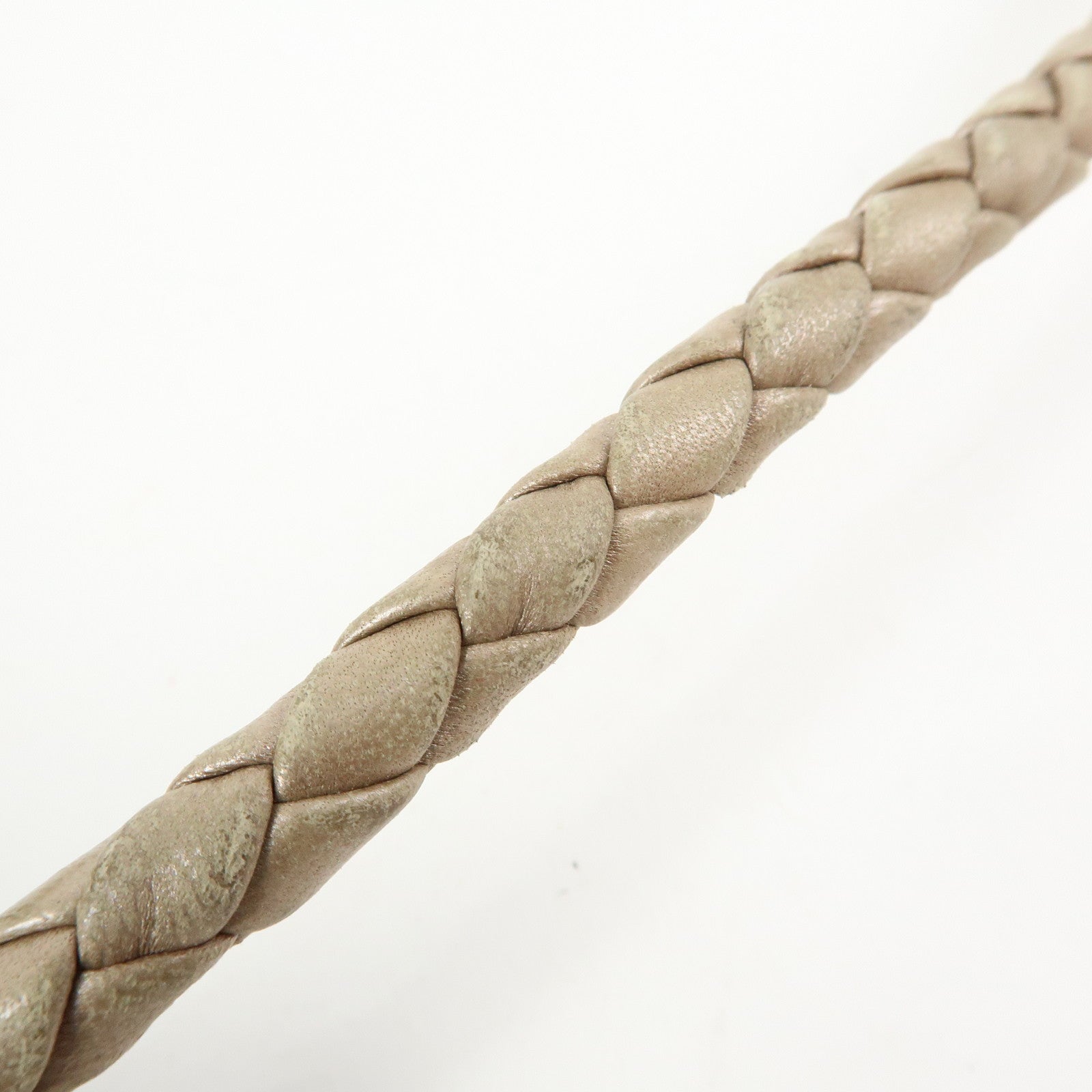 BOTTEGA VENETA Intrecciato Leather Shoulder Bag Beige