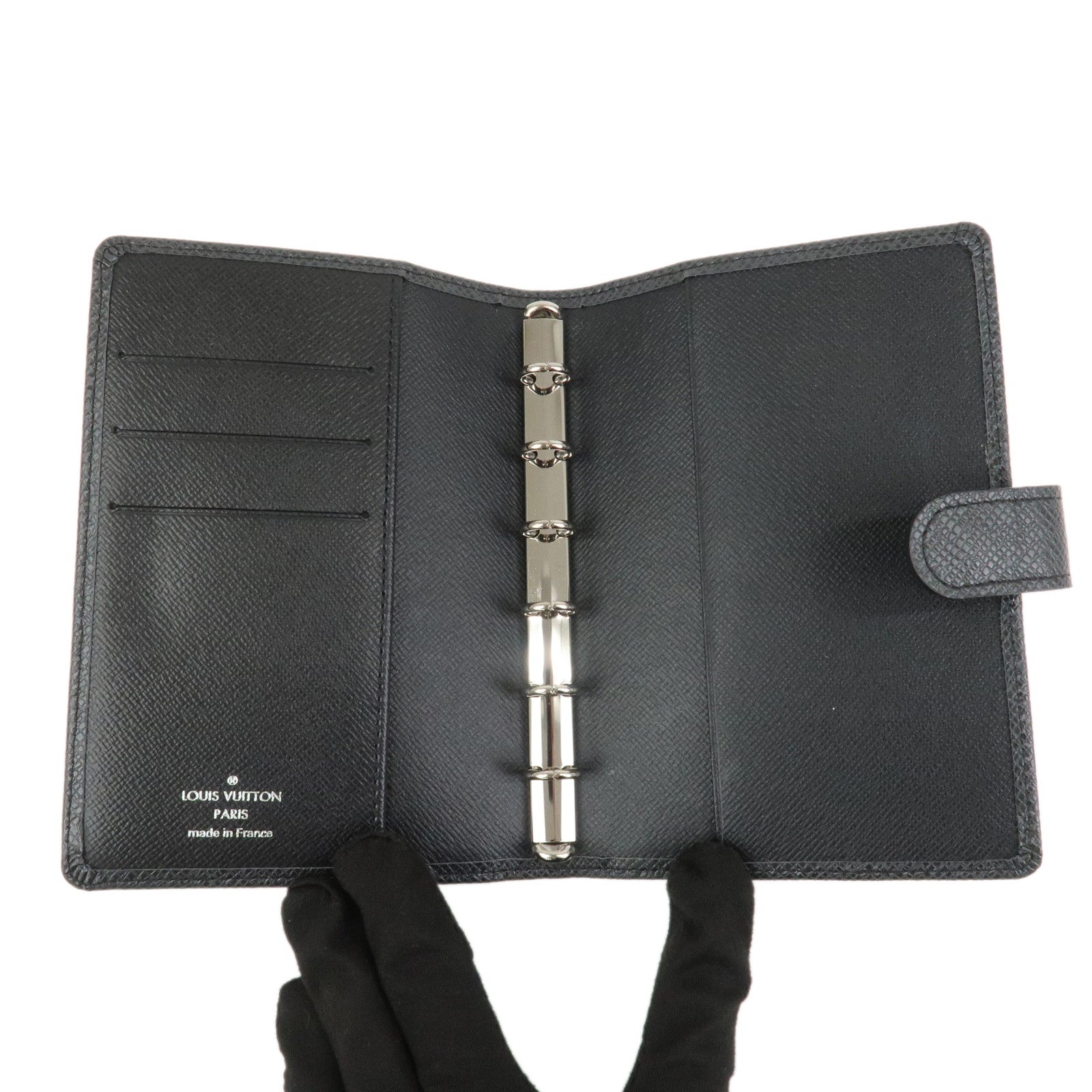 Louis Vuitton Taiga Leather Agenda PM Planner Cover Ardoise R20426