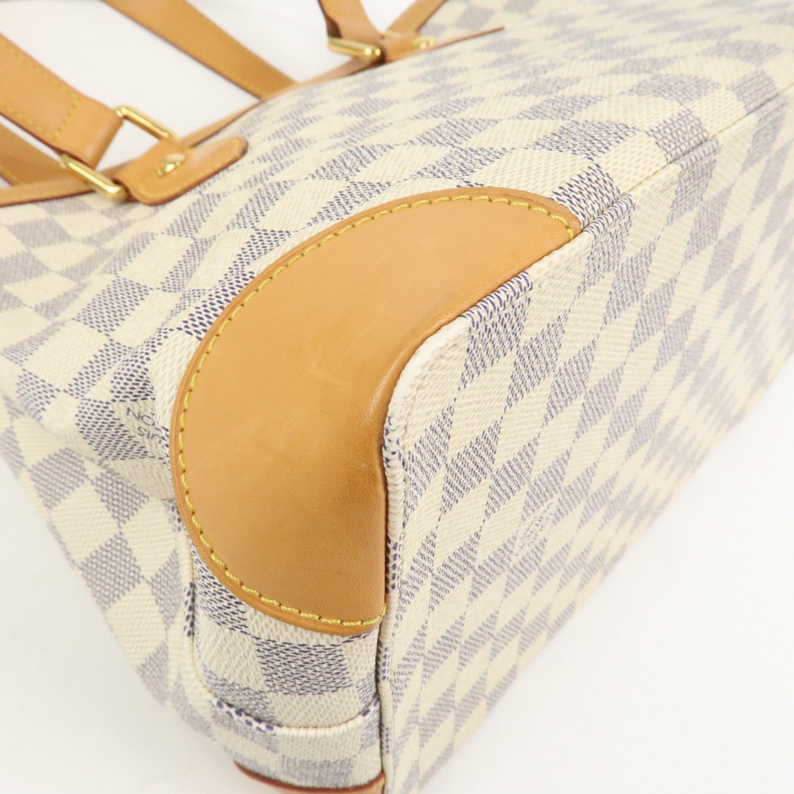 Louis Vuitton Damier Azur Hampstead PM Hand Bag Ivory N51207