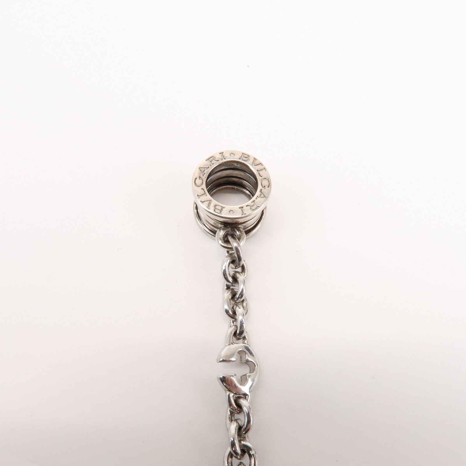 BVLGARI B-zero1 Metal Bag Charm Key Chain Key Charm Silver