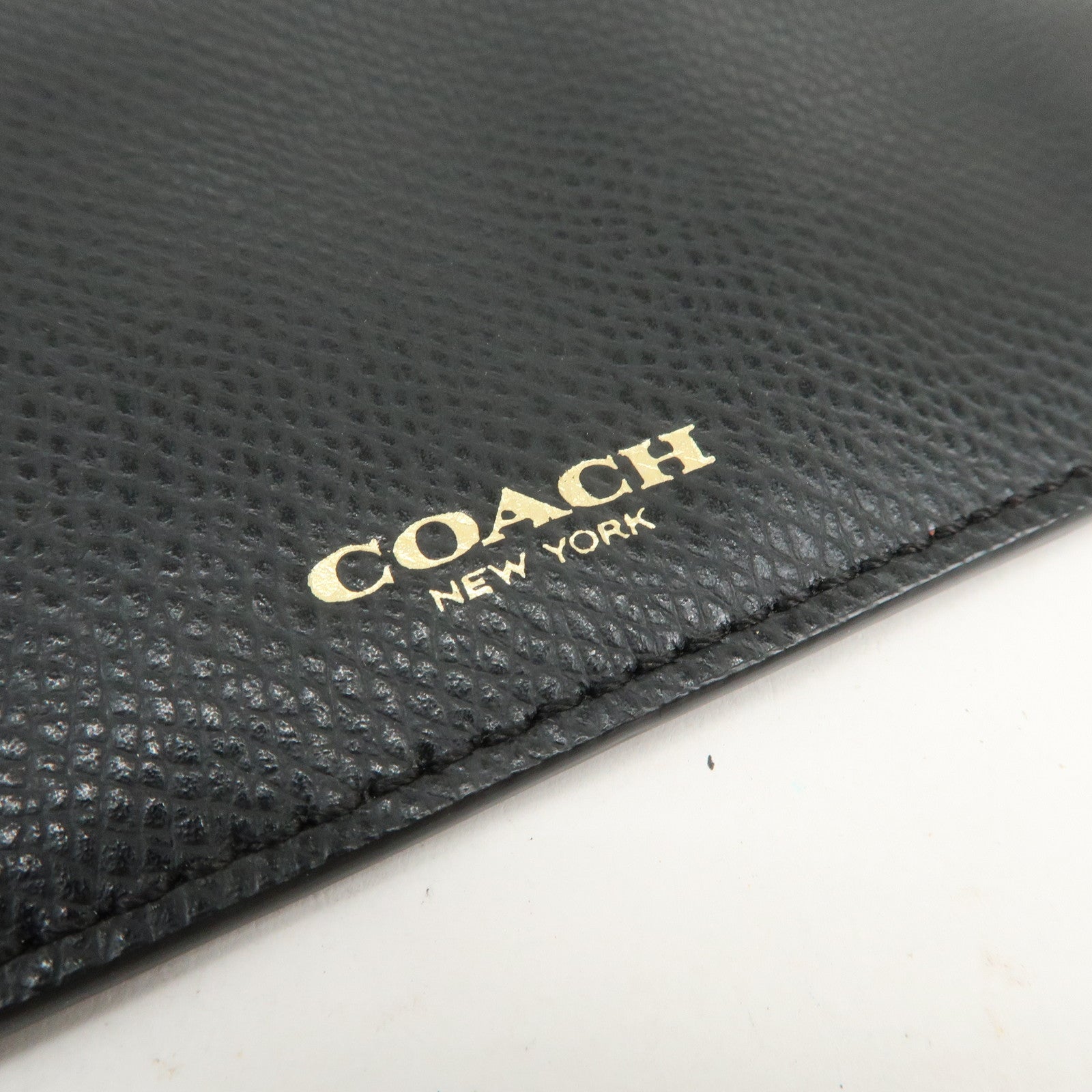 COACH Set of 3 Pouch Wallet Coin Case Brown Light Blue Black Ivory