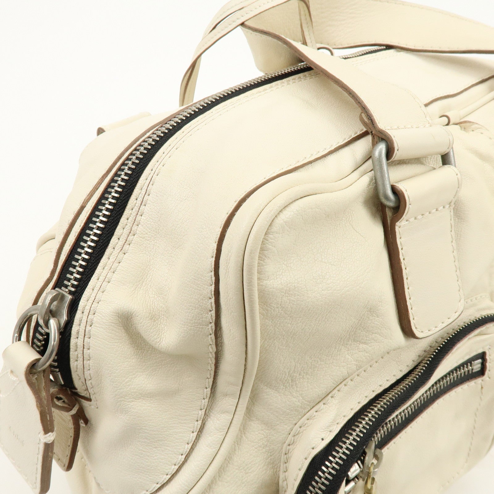 Chloe Betty Leather Shoulder Bag Satchel Bag Ivory