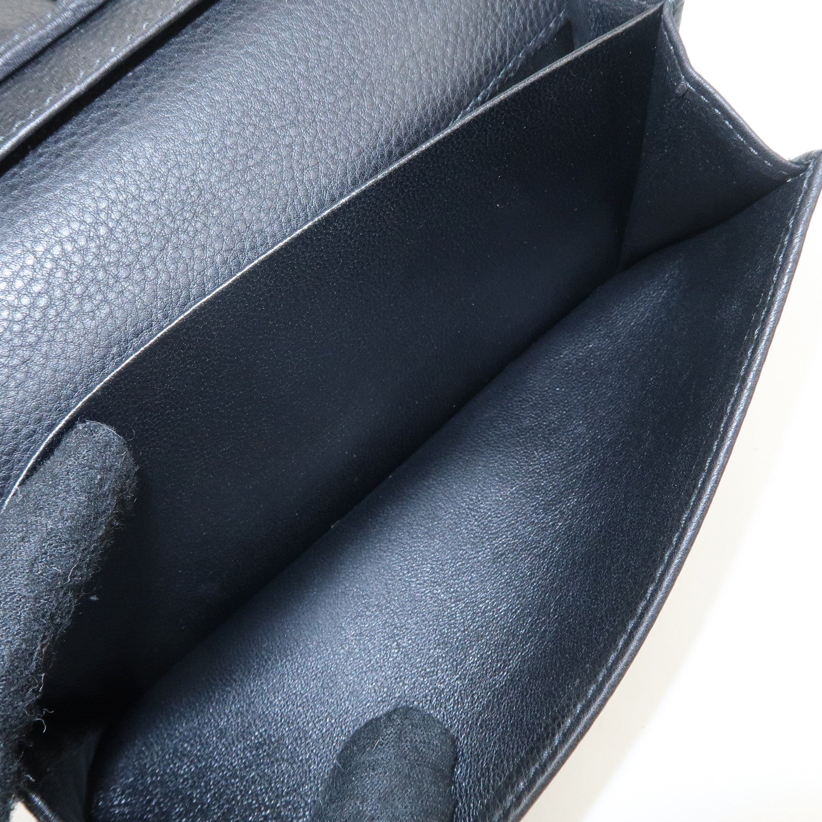 GUCCI Interlocking G Leather GG Wool Long Bi-fold Wallet 269903 Used