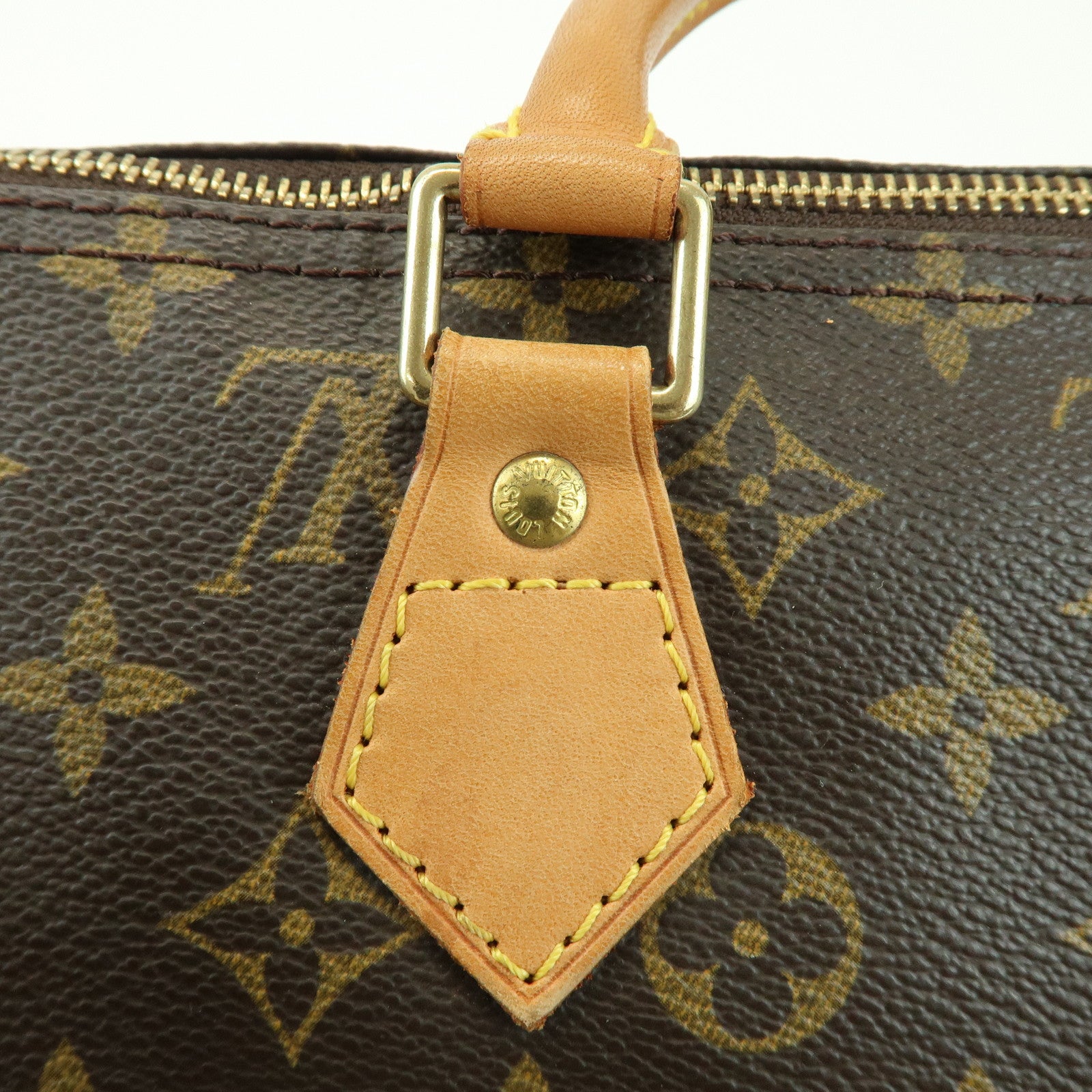 Louis Vuitton Monogram Speedy 40 Hand Bag Boston Bag Brown M41522