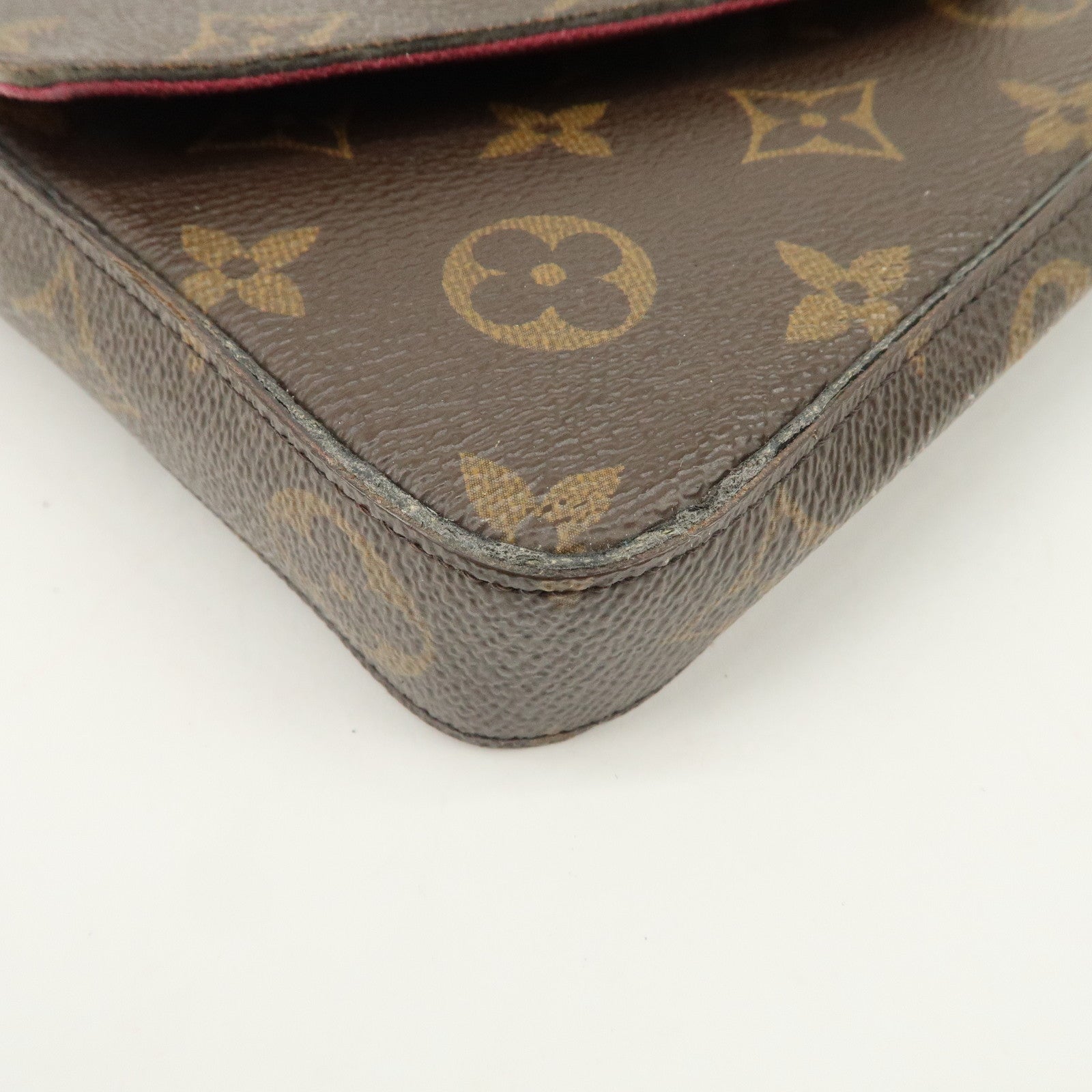 Louis Vuitton Monogram Pochette Felicie Shoulder Bag Brown M61276