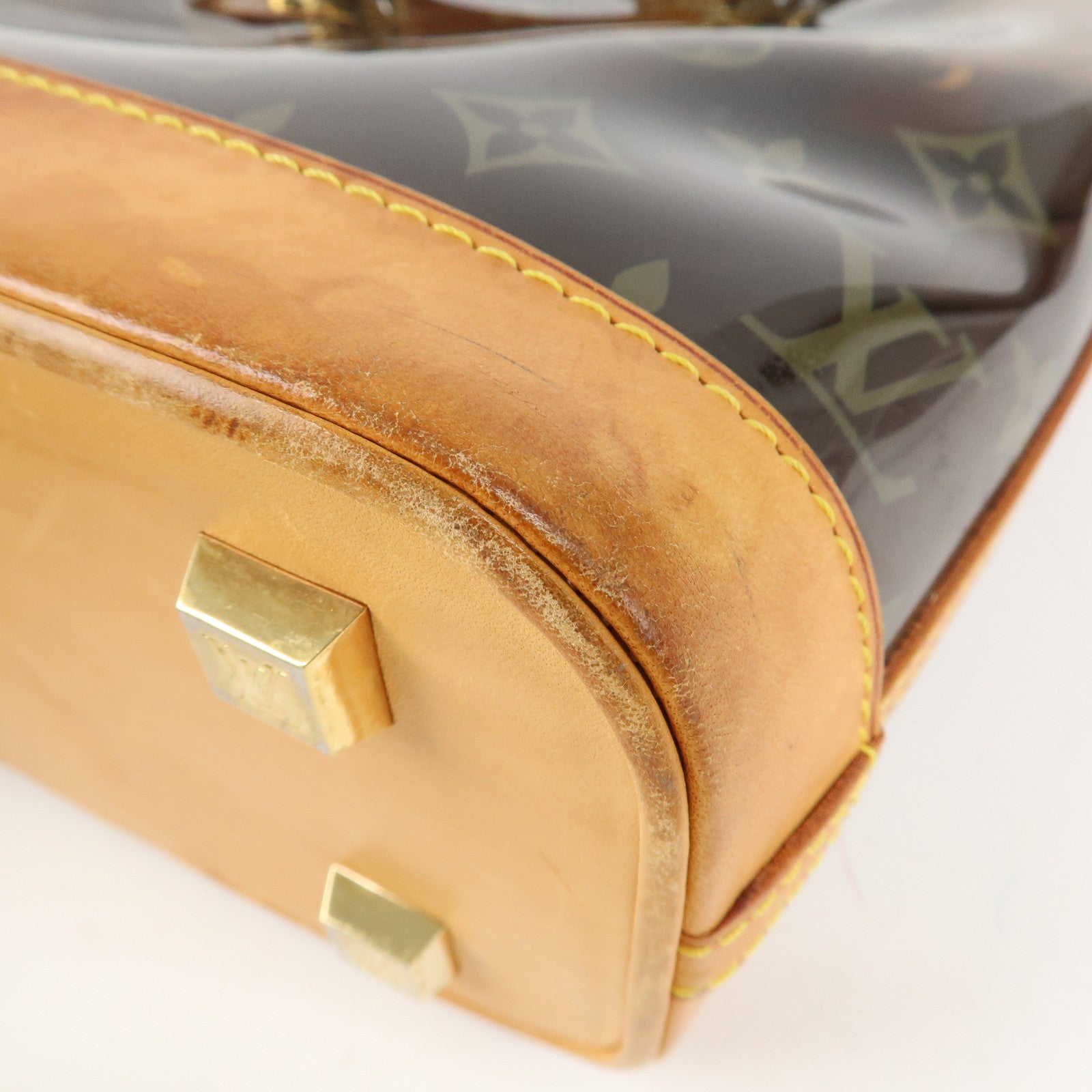 Louis Vuitton Monogram Vinyl Cabas Ambre PM Tote Bag Hand Bag M92502 Used