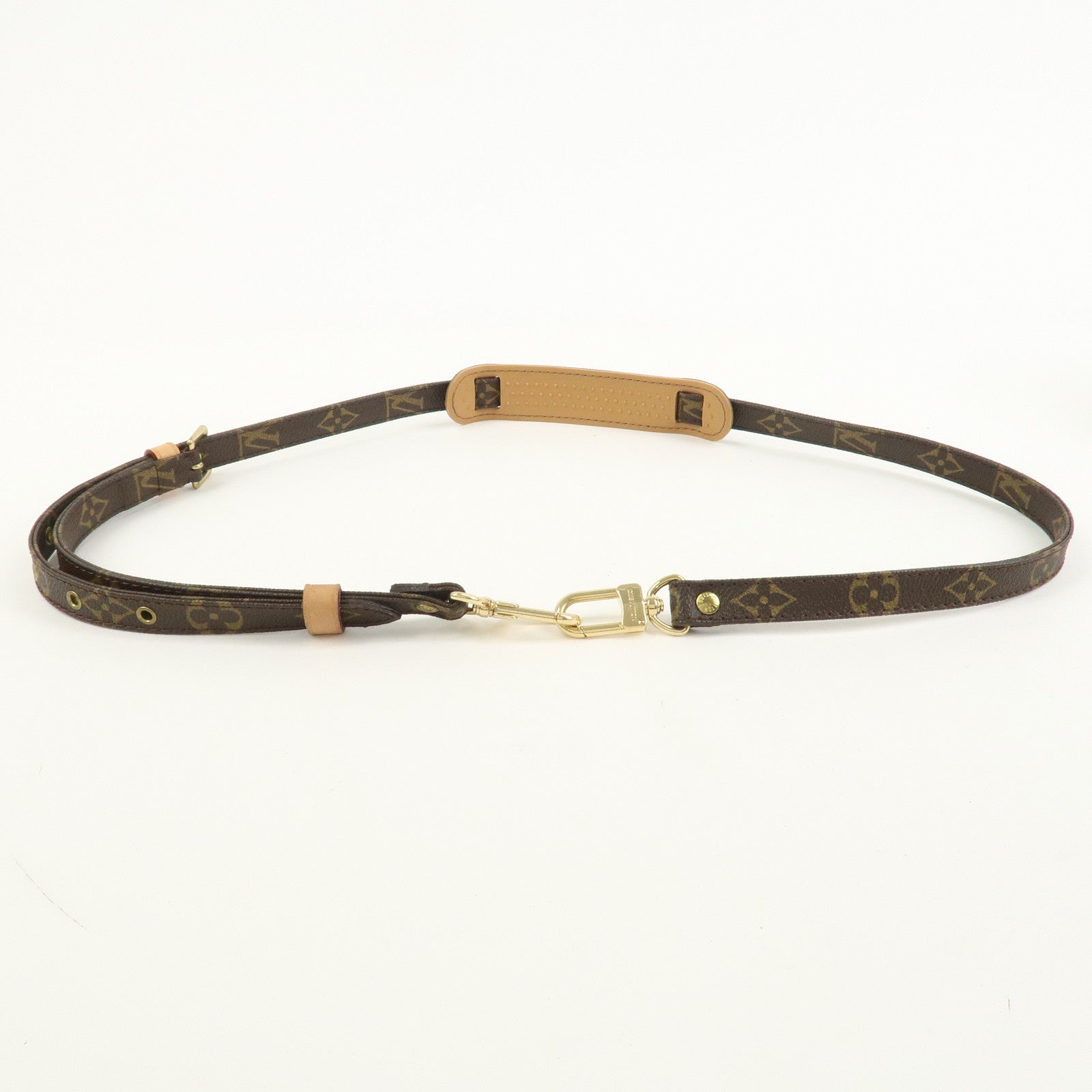 Louis Vuitton Monogram Adjustable Shoulder Strap Brown 120cm J52315