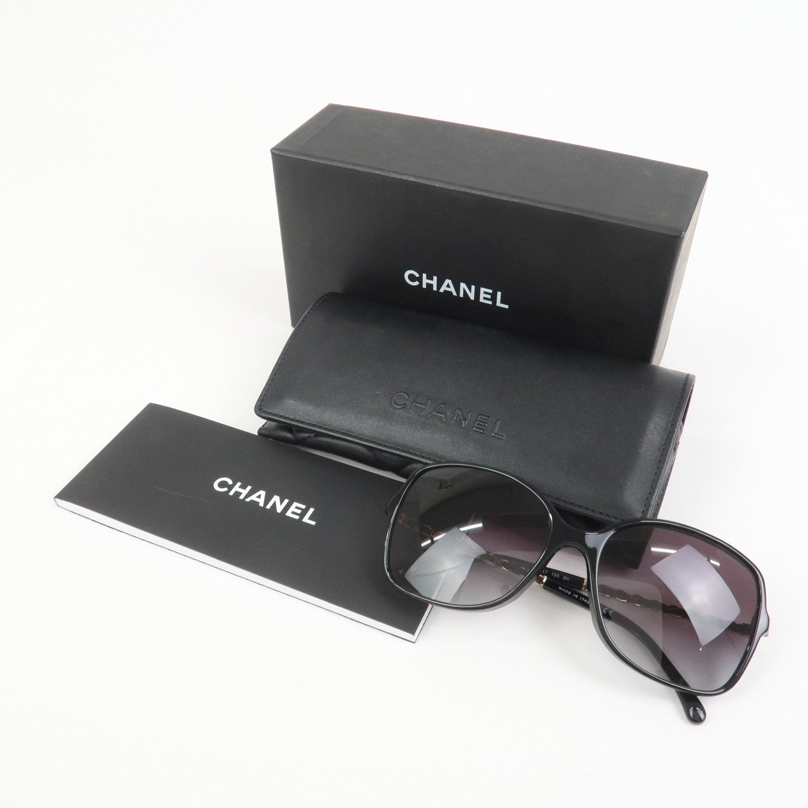 CHANEL COCO Mark Plastic Sunglasses 5210-Q-A c.501/3C 57□17 135 3N