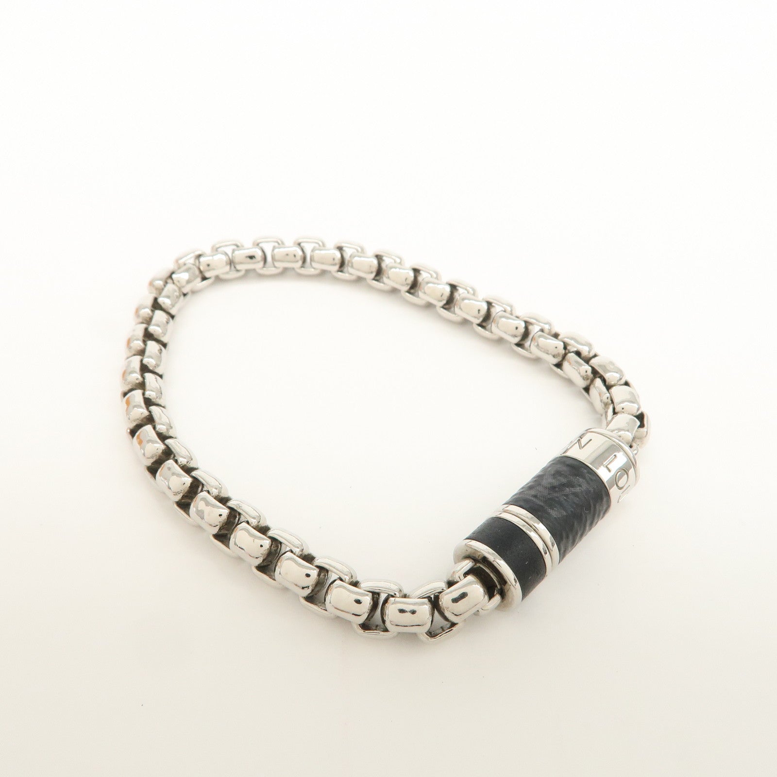 Louis Vuitton Monogram Eclips Monogram Metal Chain Bracelet M62592