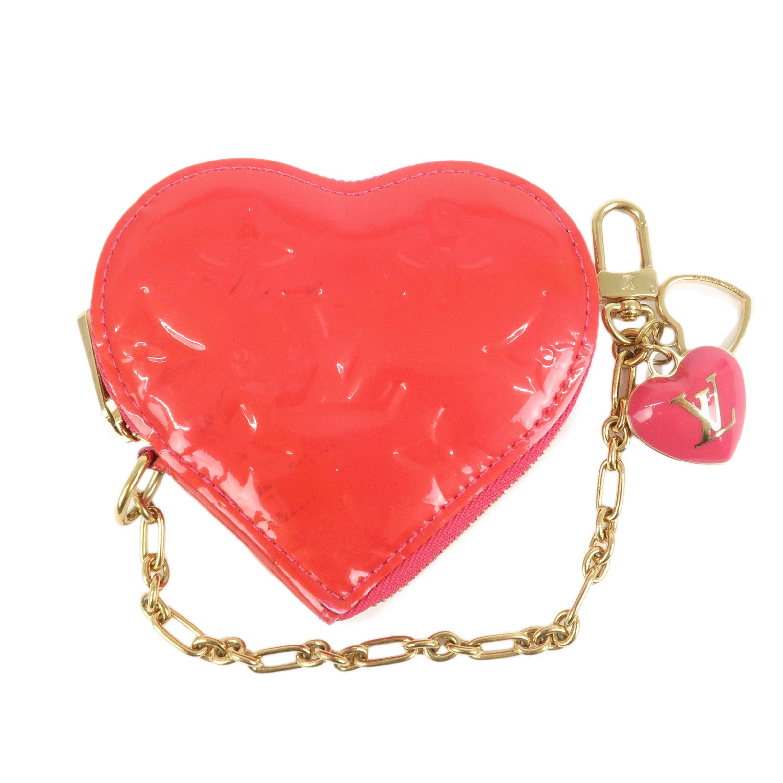 Louis Vuitton Monogram Vernis Porte Monnaie Coeur Coin Case M93657