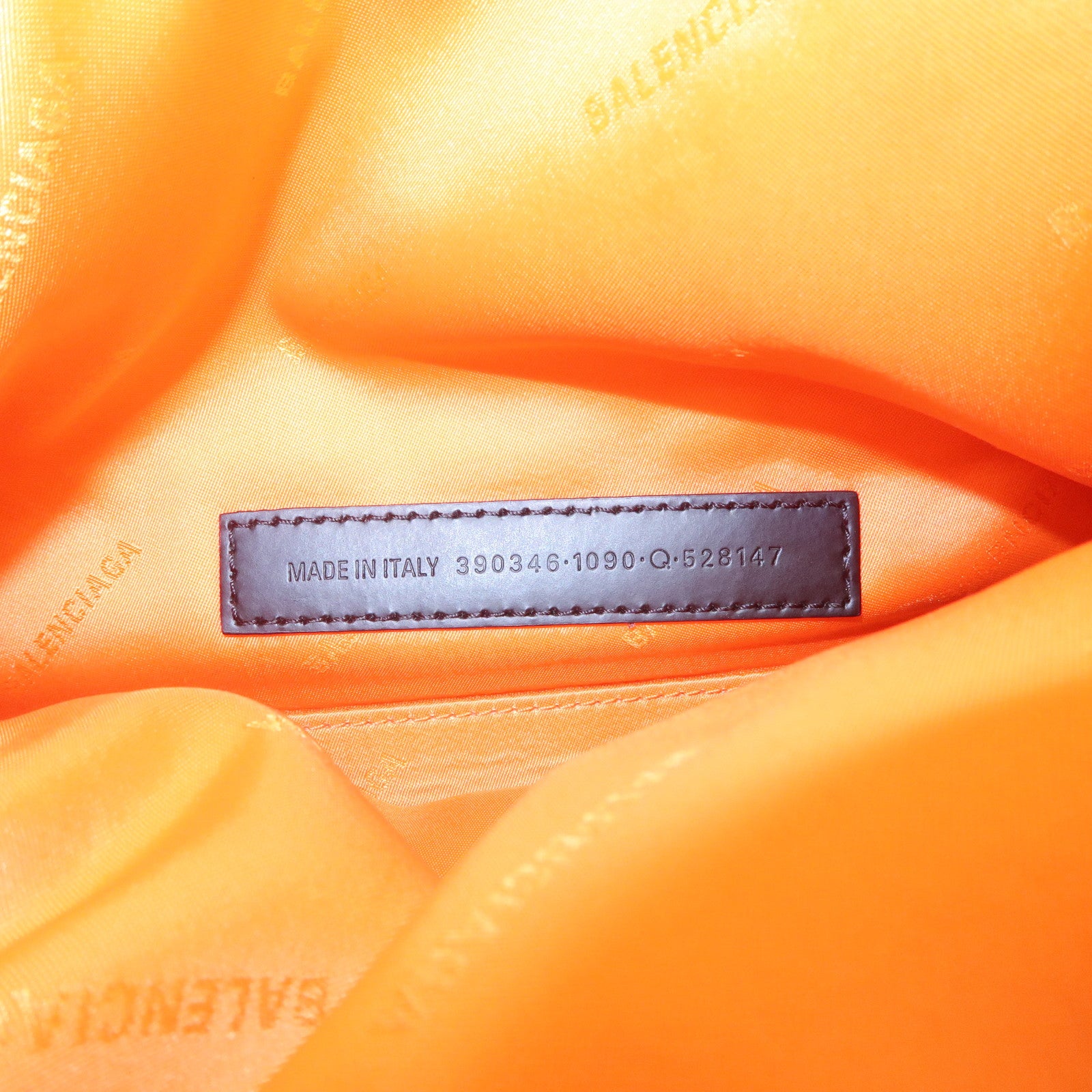 BALENCIAGA Navy Cabas XS Nylon Leather 2Way Bag Black 390346