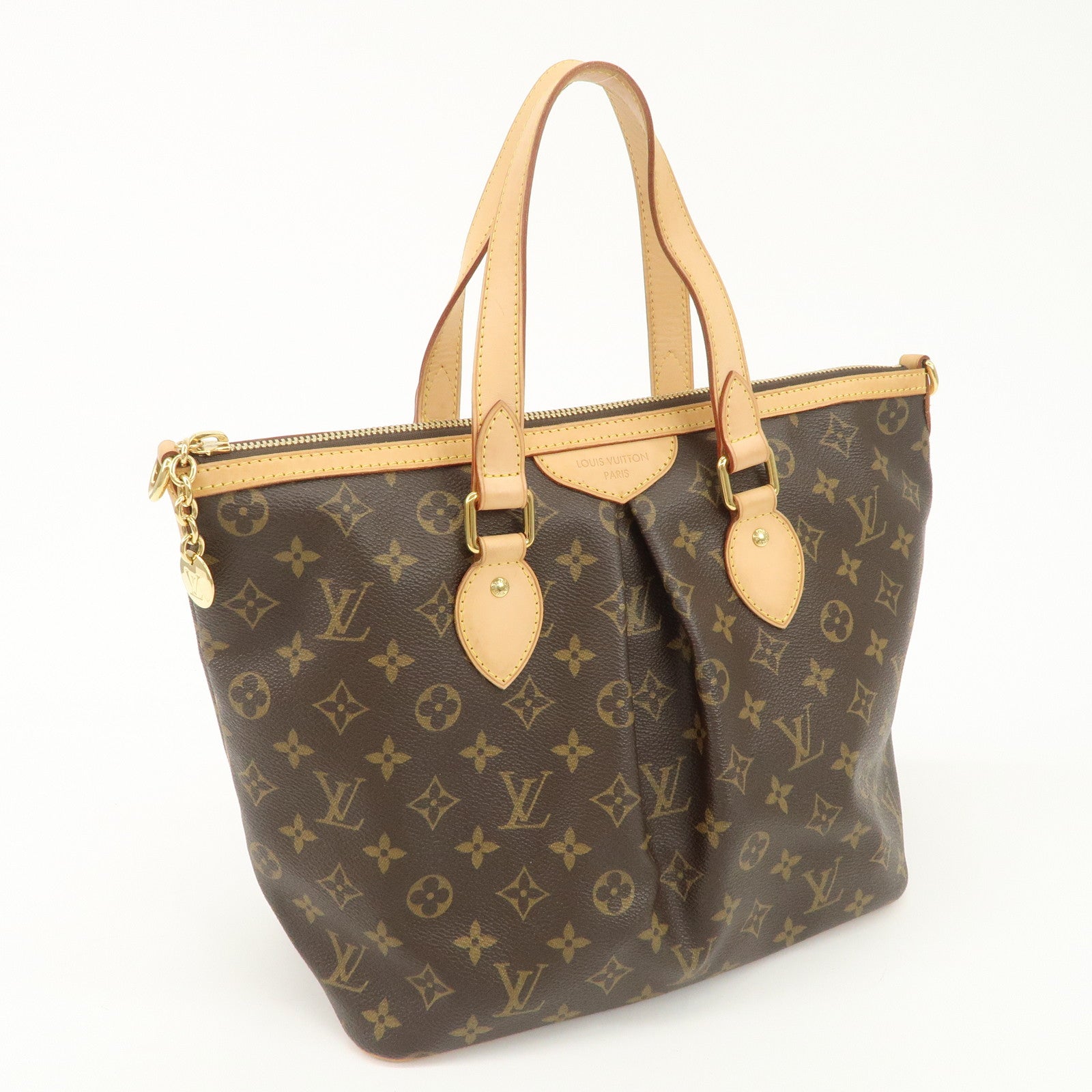 Louis Vuitton Monogram Palermo PM 2Way Hand Bag Brown M40145