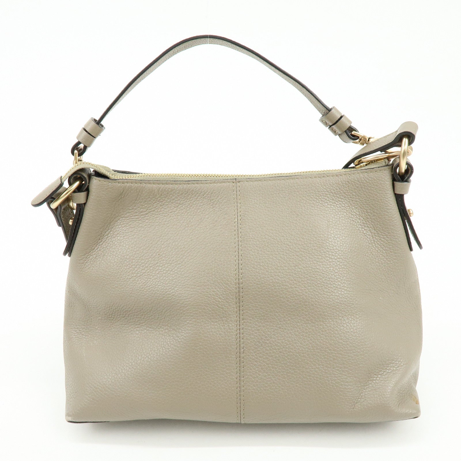 Chloe See By Chloe Leather Suede 2Way Bag Shoulder Bag Beige