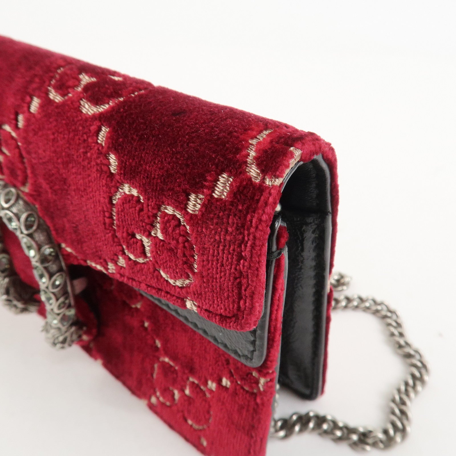 GUCCI Dionysus Super Mini Bag Leather Chain Shoulder Bag 476432