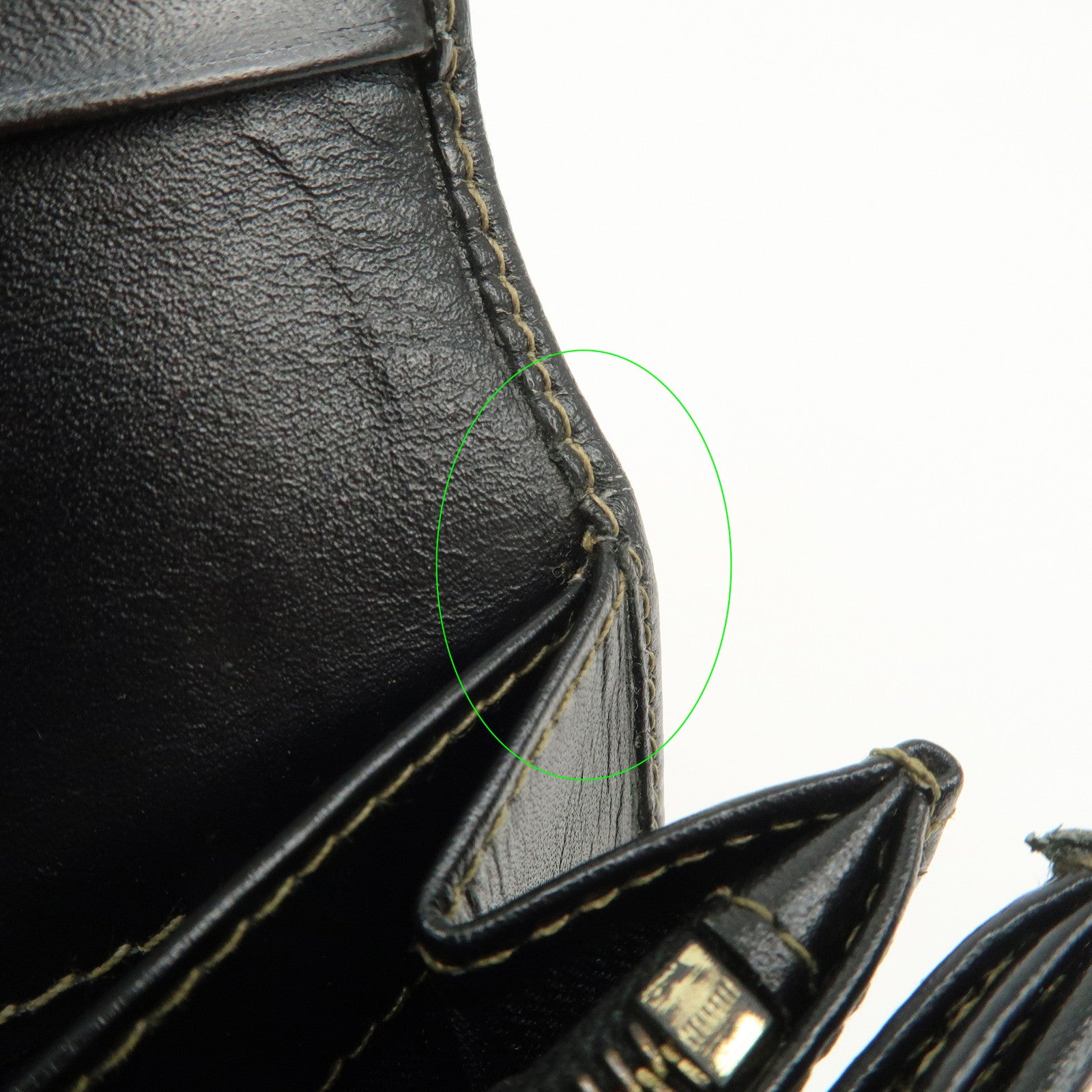 FENDI Set of 2 Pecan Leather PVC Wallet Black Brown 01445-069 30851 Used