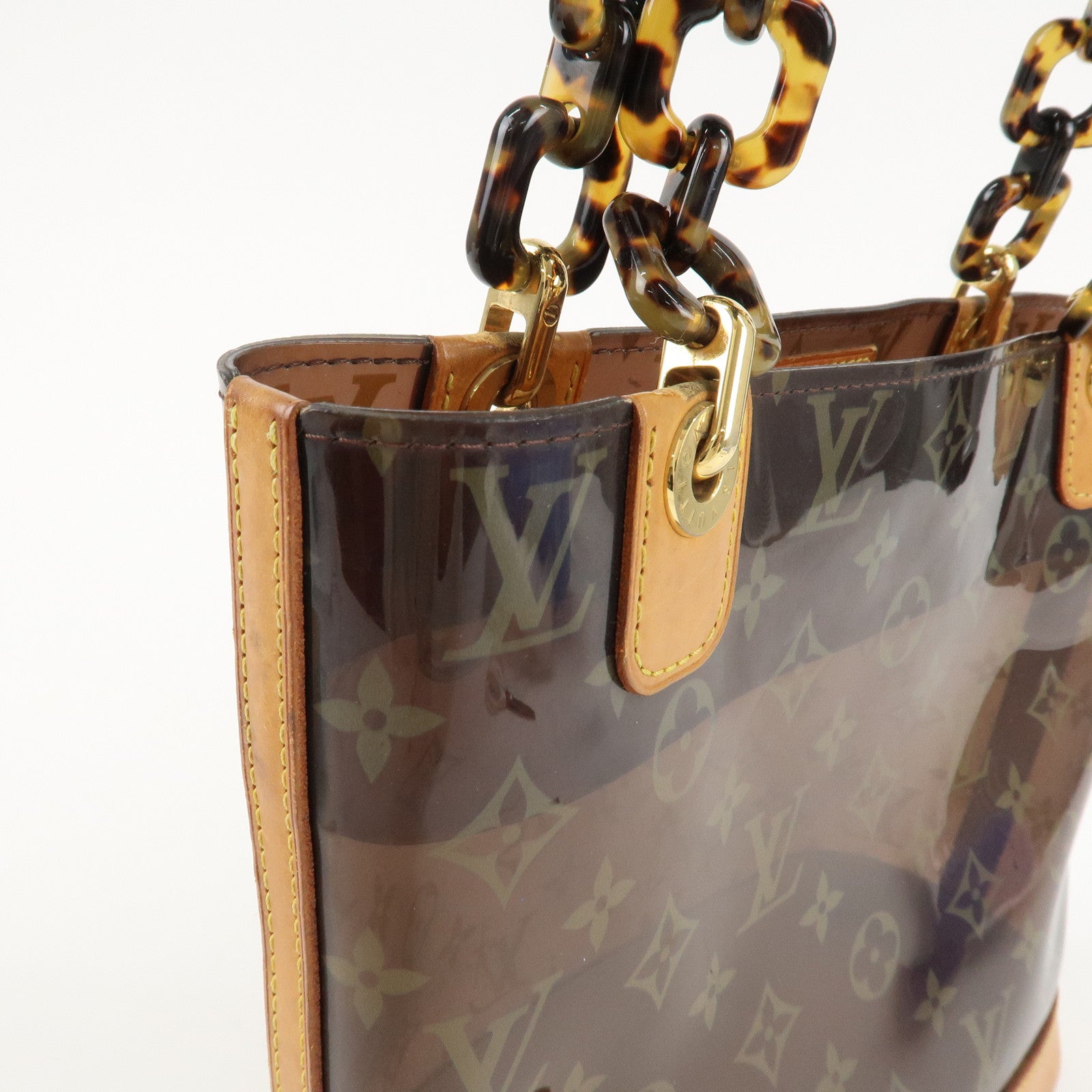 Louis Vuitton Monogram Vinyl Cabas Ambre PM Tote Bag Hand Bag M92502 Used