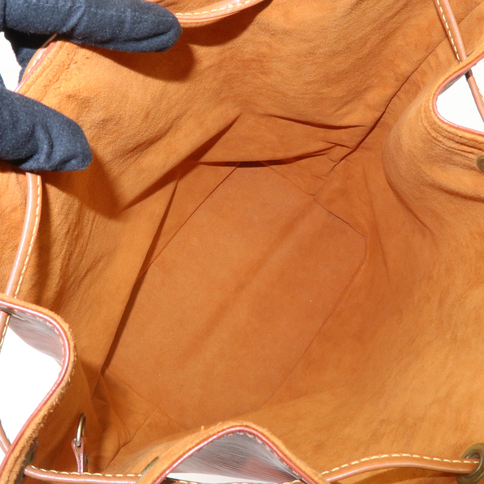 Louis Vuitton Epi Noe Shoulder Bag Zipang Gold Kenya Brown M44028