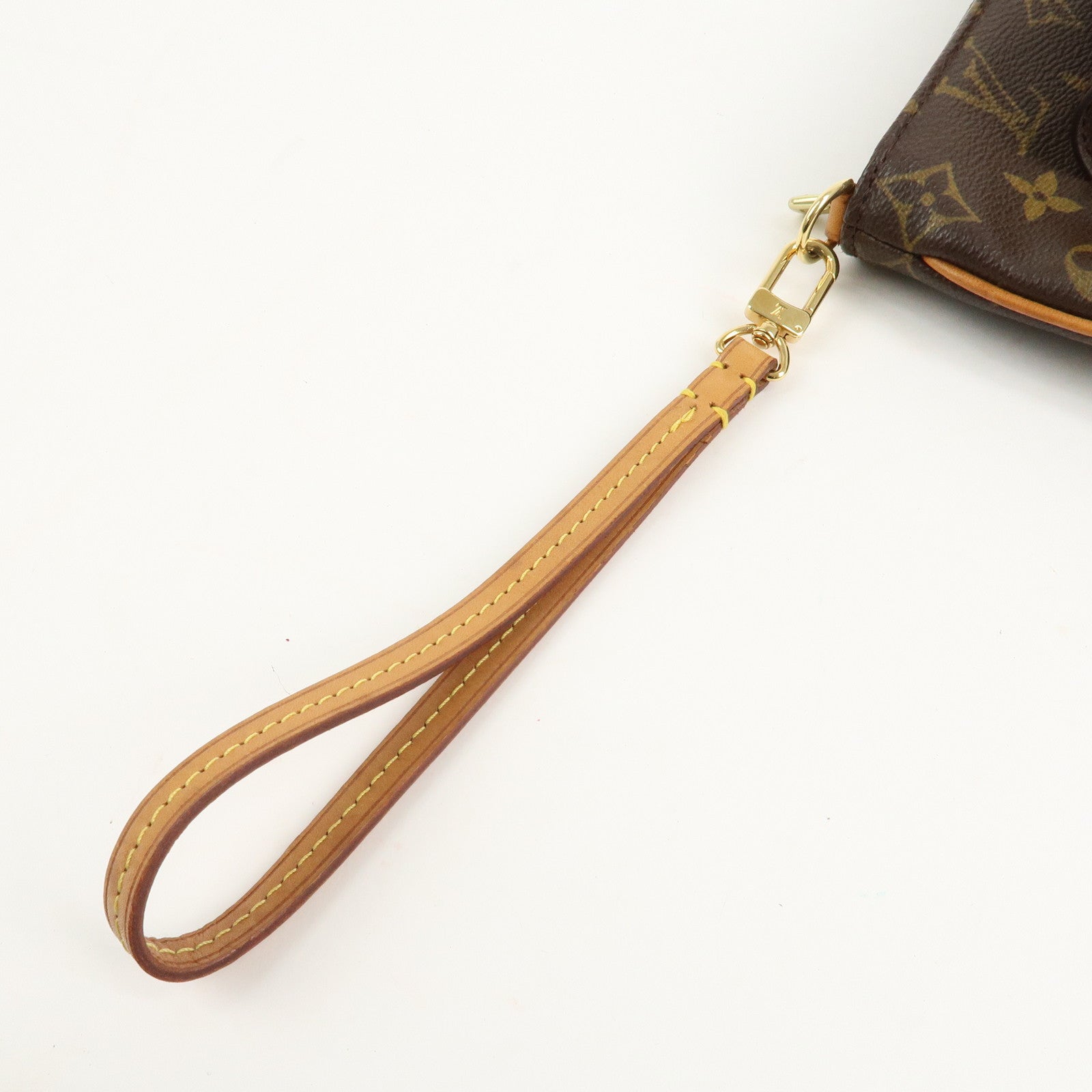 Louis Vuitton Monogram Partition Pouch Wristlet Bag M51901 Used