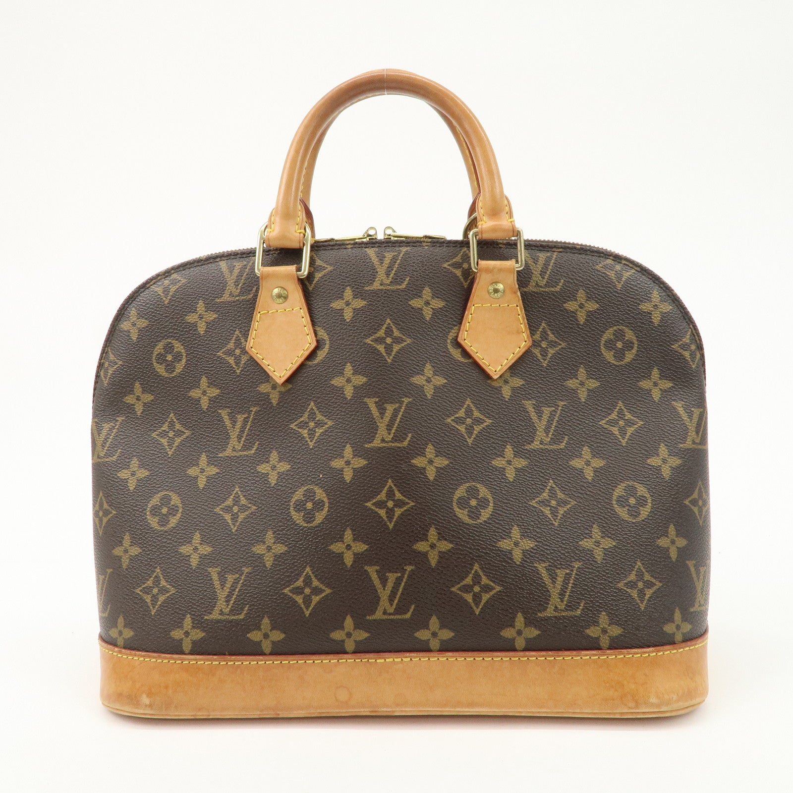 Louis Vuitton Monogram Alma PM Hand Bag Brown M51130 Used