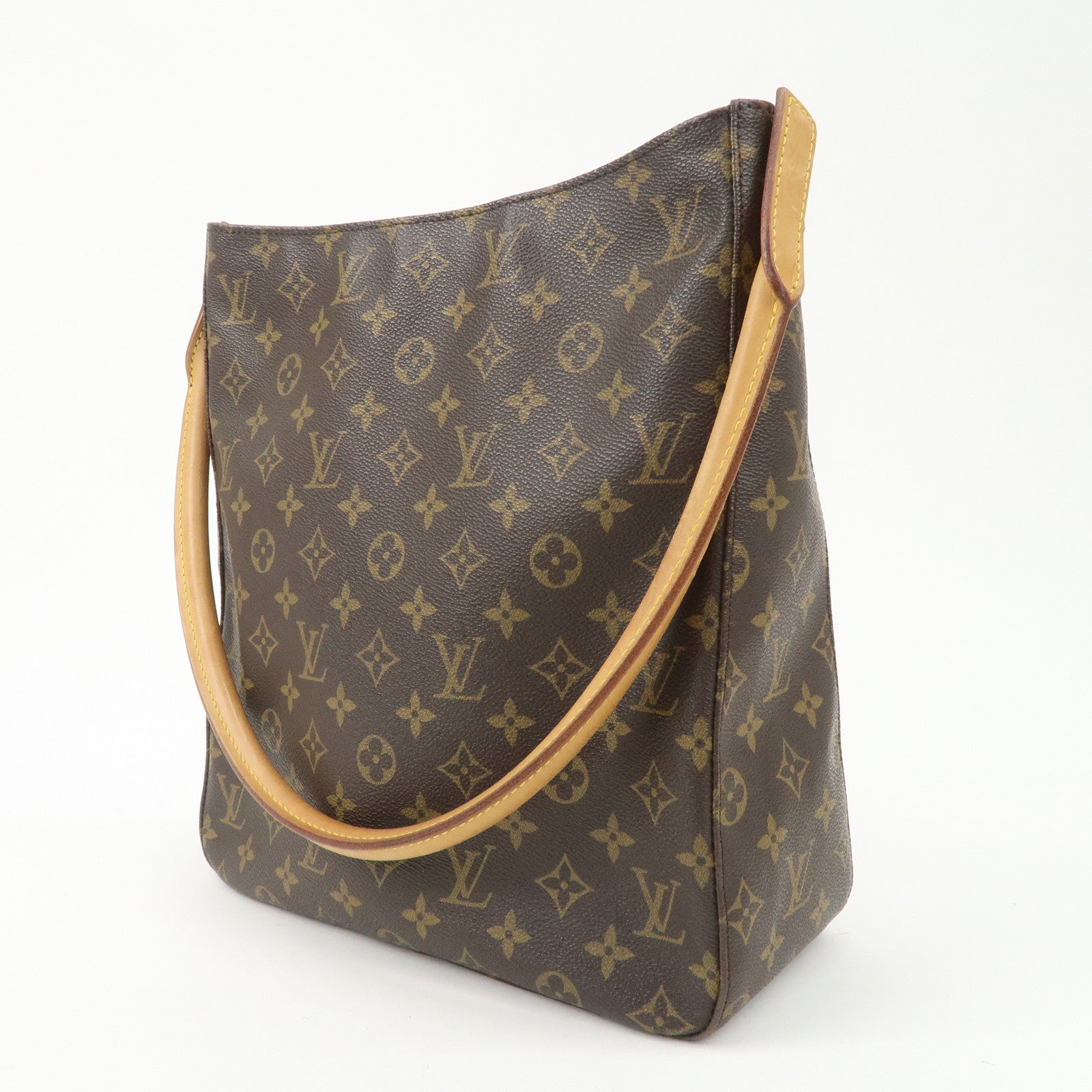 Louis Vuitton Monogram Looping GM Shoulder Bag Brown M51145