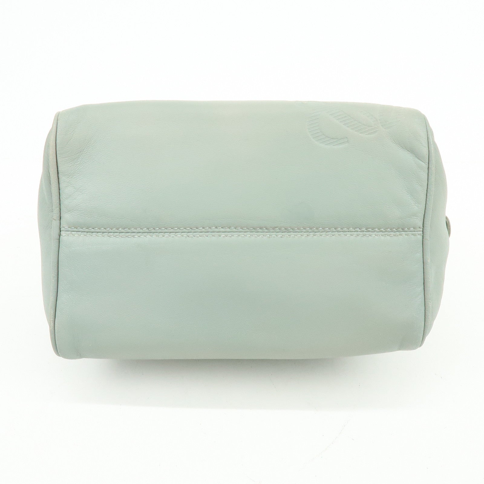 LOEWE Anagram Nappa Leather Mini Hand Bag Blue