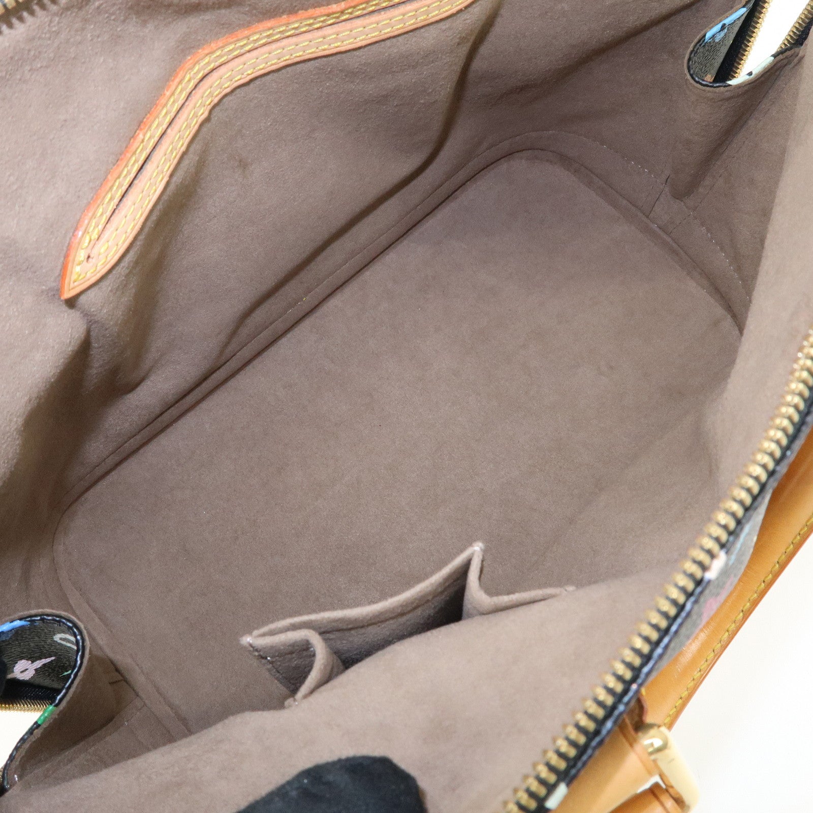 Louis Vuitton Monogram Multicolor Alma Hand Bag Noir M92646