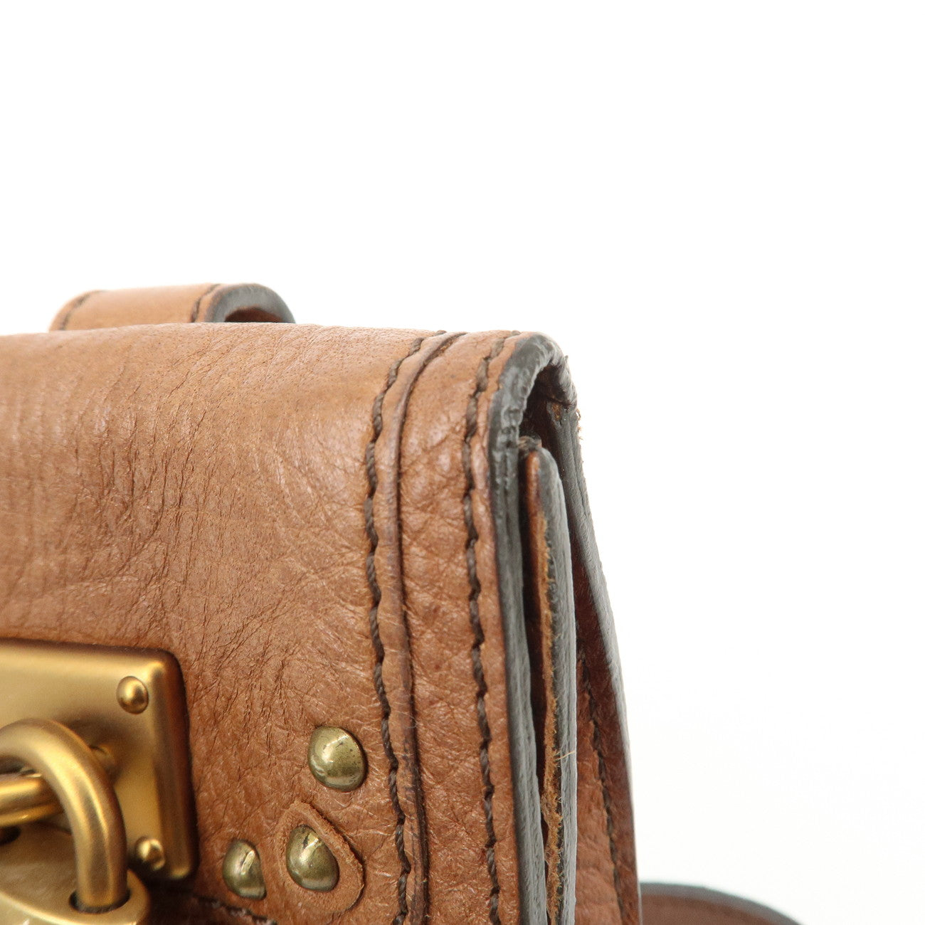 Chloe Paddington Belt Waist Bag Brown Gold