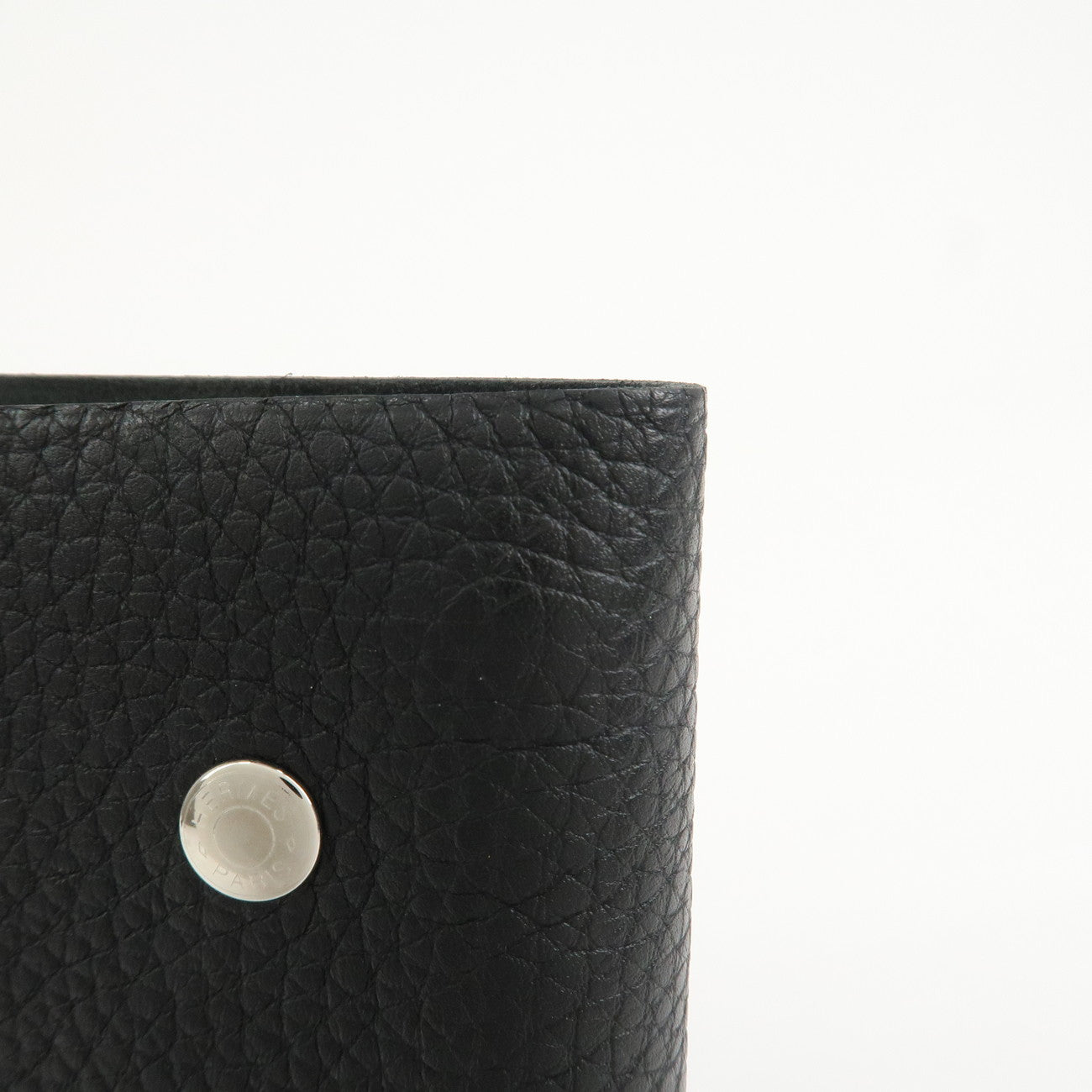HERMES Togo Leather Ulysse PM Planner Cover □F Stamped Black