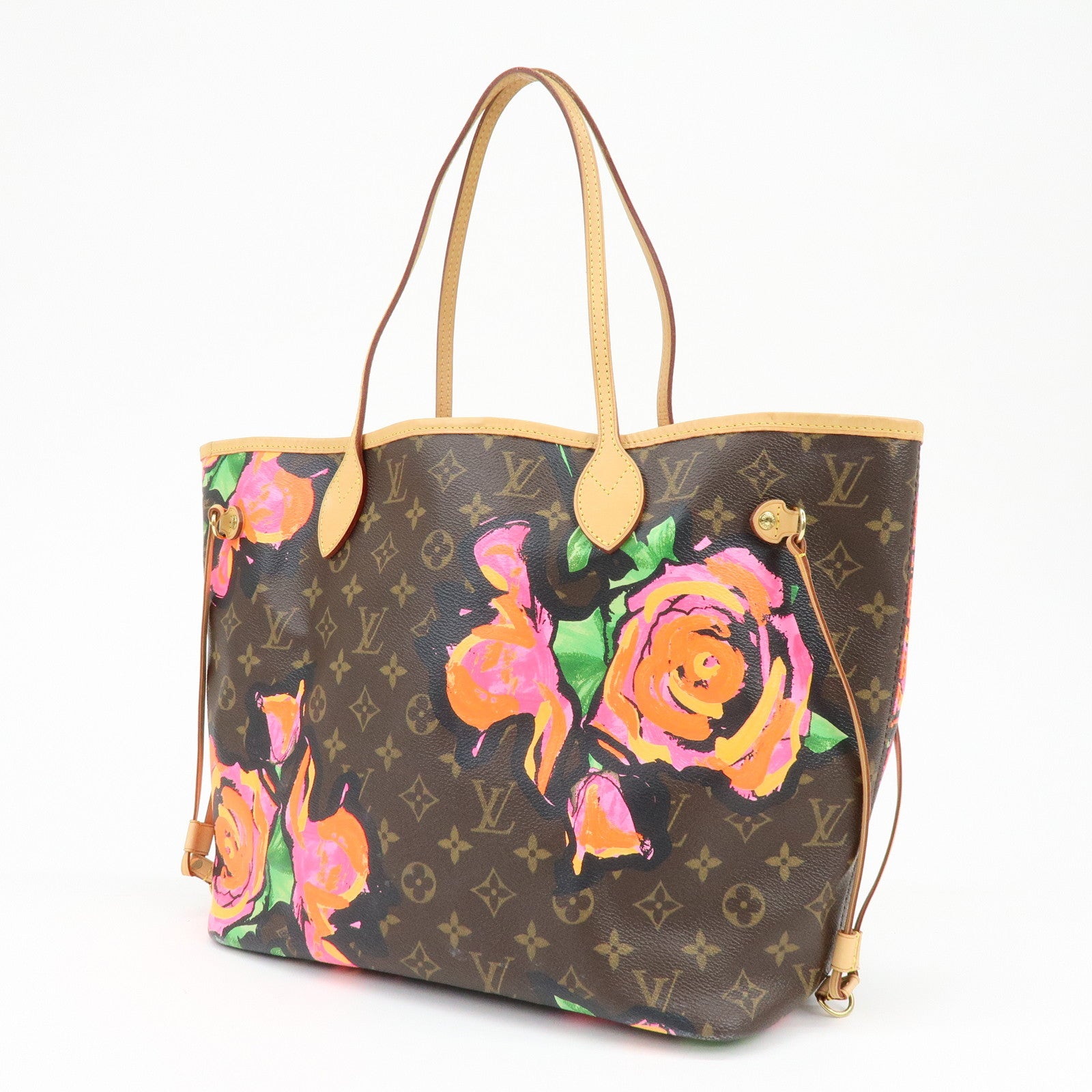 Louis Vuitton Monogram Rose Neverfull MM Tote Shoulder Bag M48613