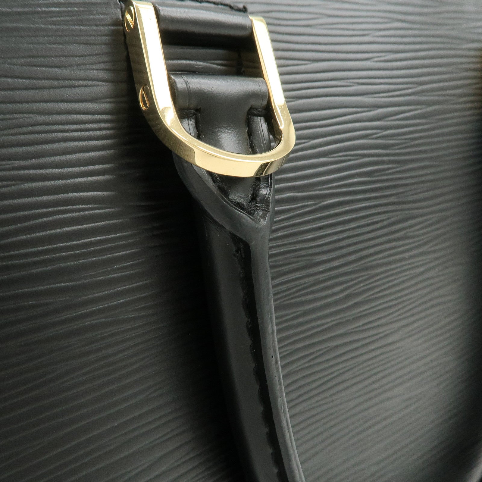 Louis Vuitton Epi Leather Pont Neuf Hand Bag Black Noir M52052