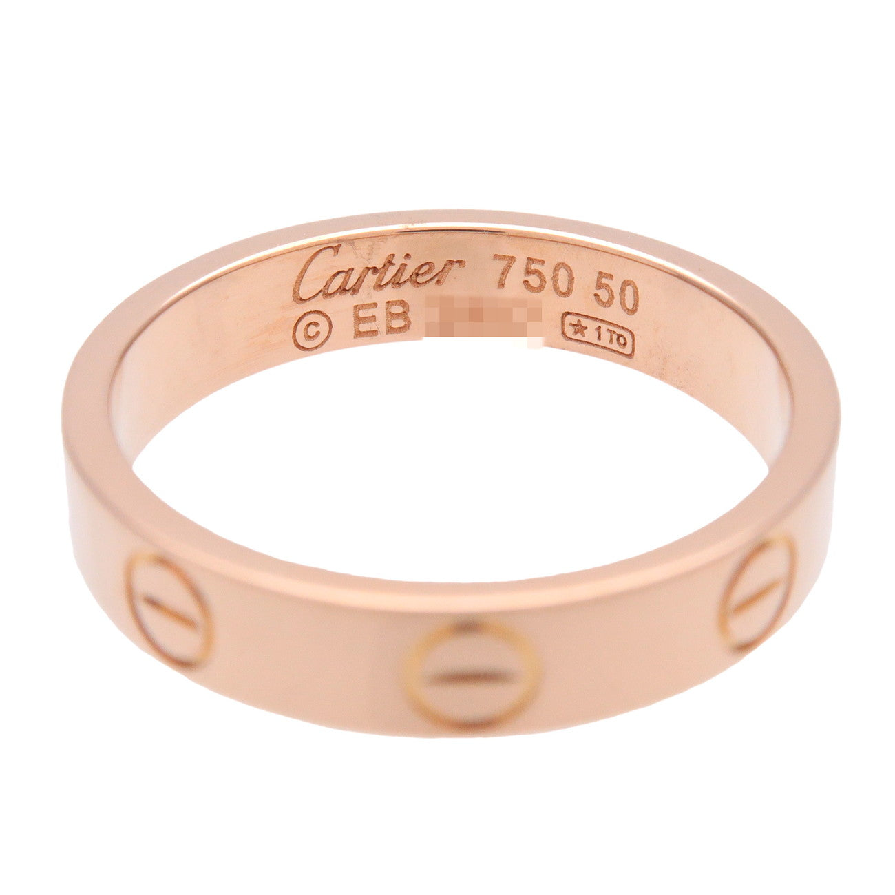 Cartier Mini Love Ring K18PG 750 Rose Gold #50 US5.5 EU50 HK11.5