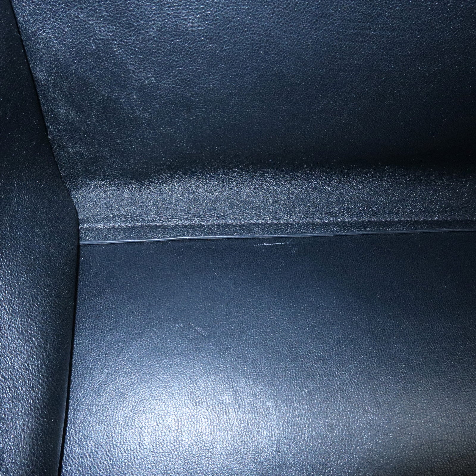 CELINE Trapeze Leather Suede 2WAY Bag Shoulder Bag Black