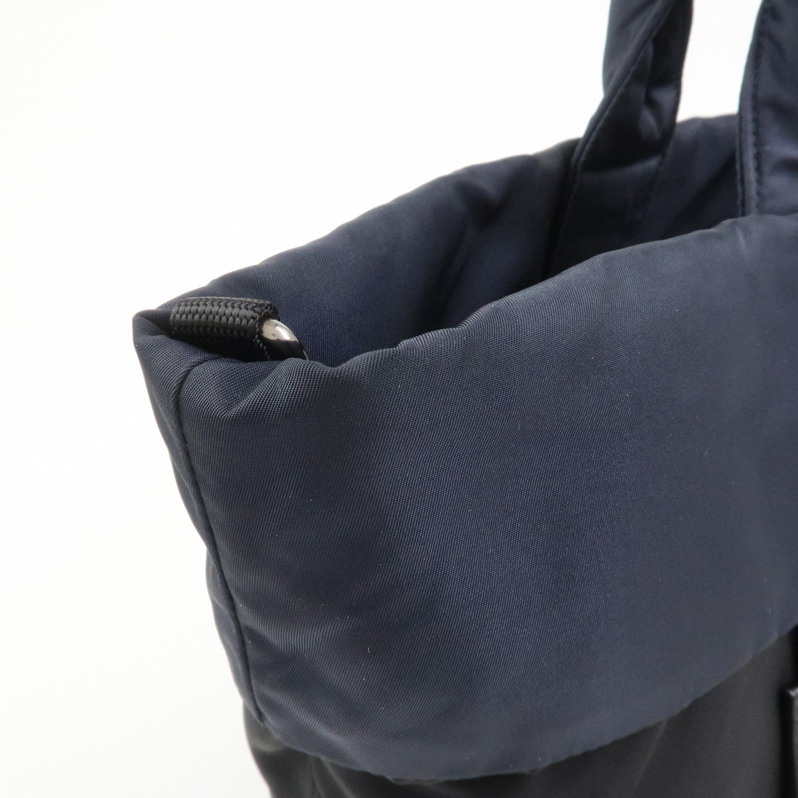 PRADA Nylon 2 Way Bag Hand Bag Shoulder Bag Black Navy BR4521