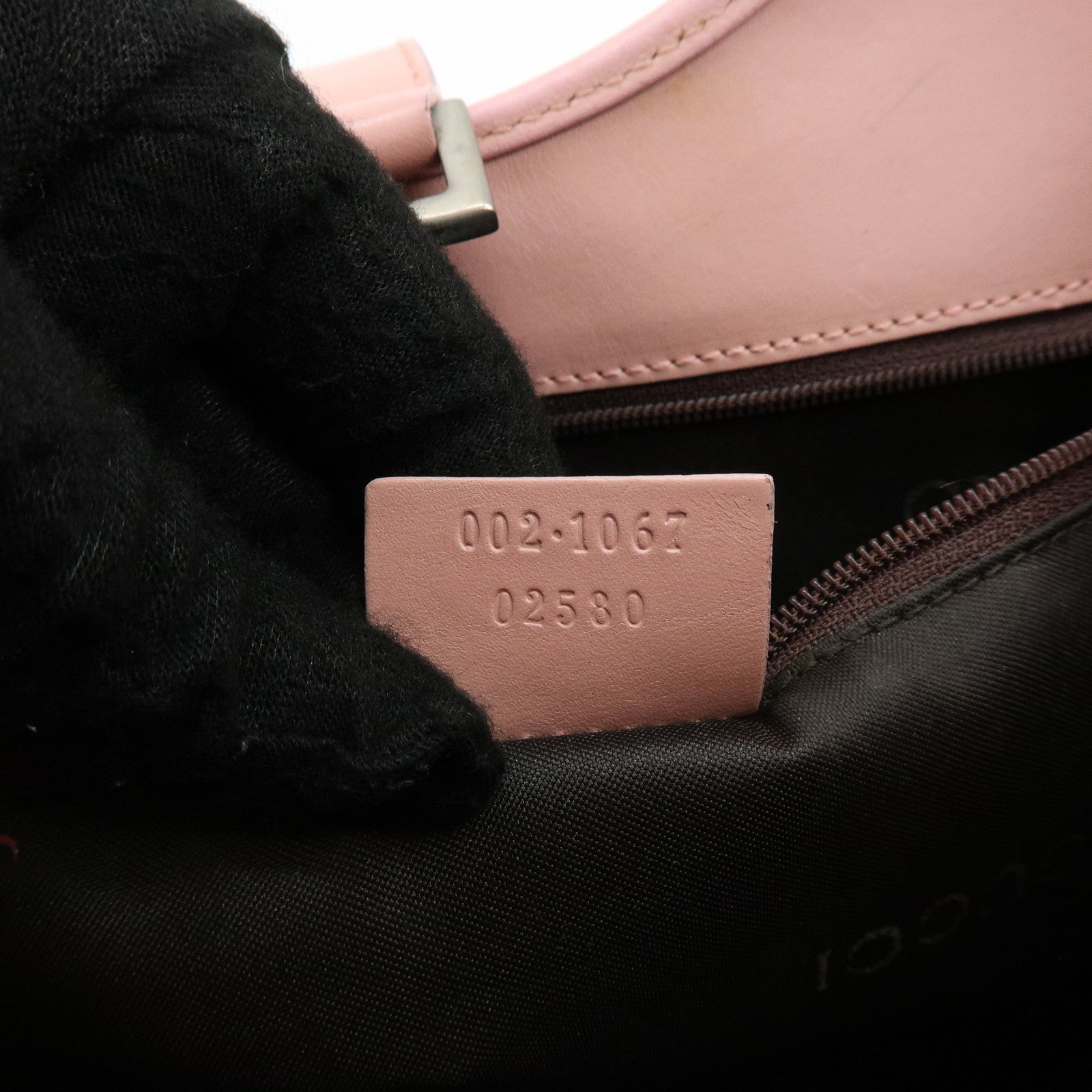 GUCCI Jackie GG Canvas Leather Shoulder Bag Pink 002・1067