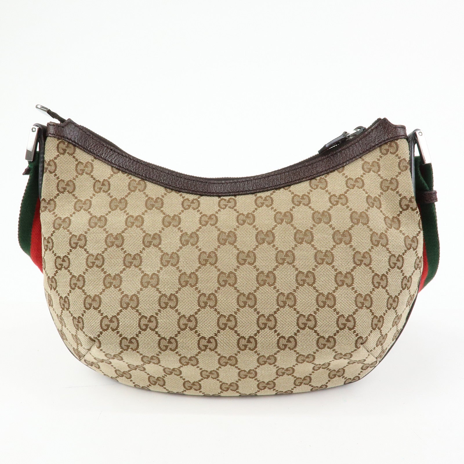 GUCCI Sherry GG Canvas Shoulder Crossbody Bag Beige Brown 181092