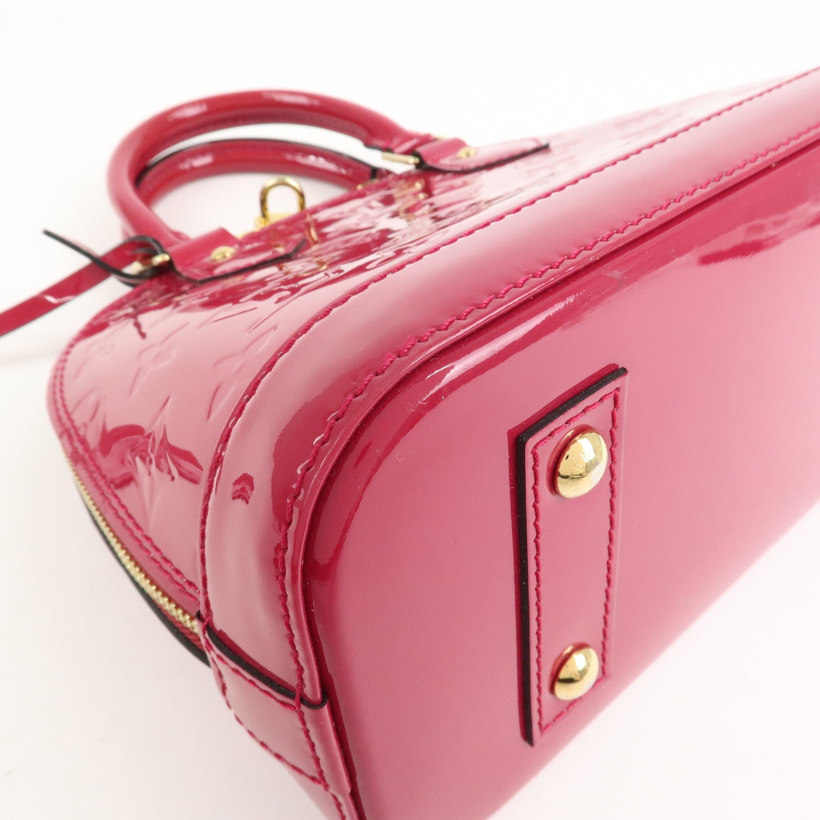 Louis Vuitton Monogram Vernis Alma BB 2Way Bag Rose Indien M91771