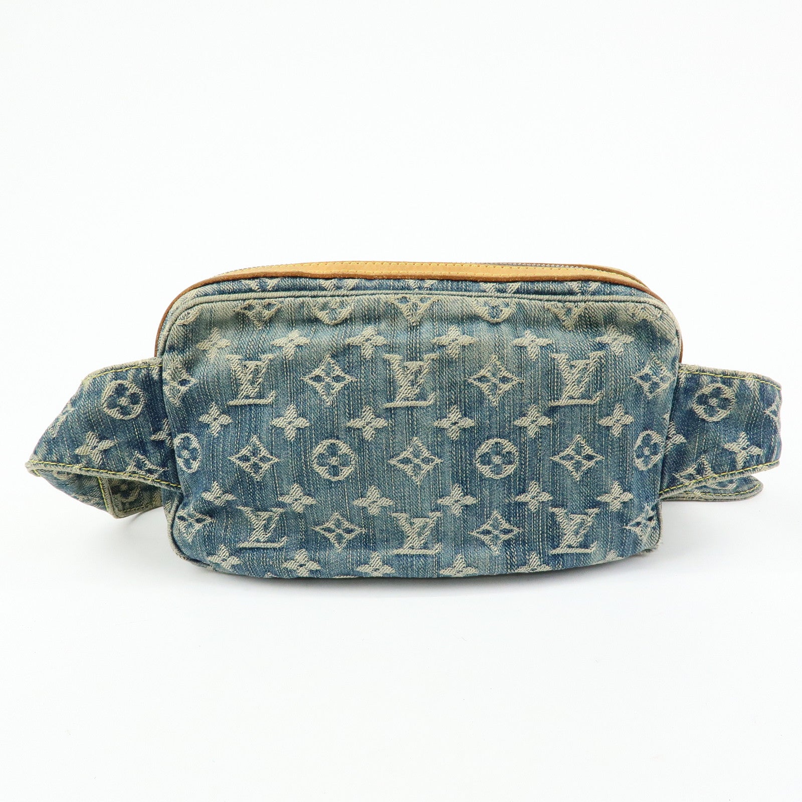 Louis Vuitton Monogram Denim Bum Bag Waist Bag Blue M95347