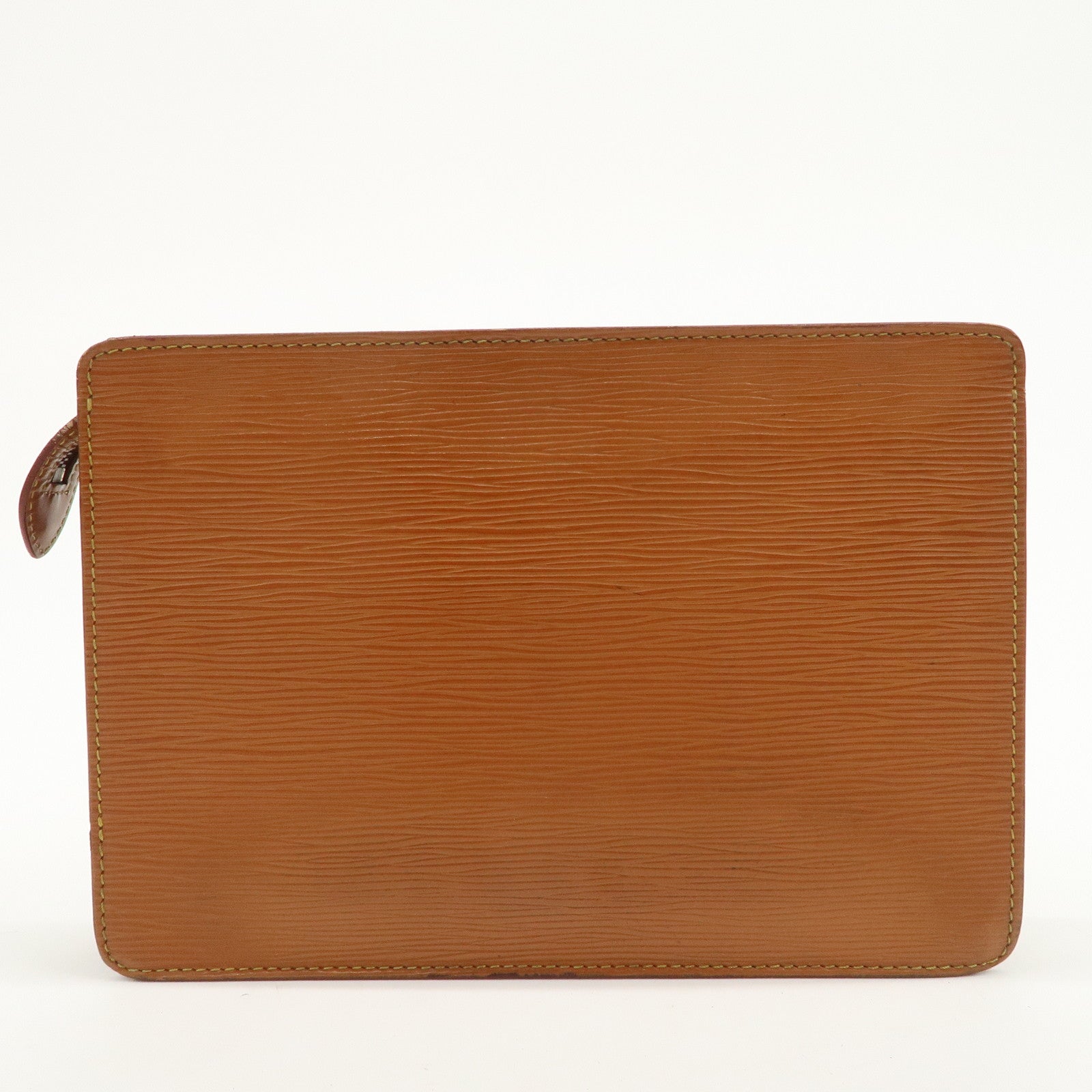 Louis Vuitton Epi Pochette Homme Clutch Bag Zipang Gold M52528